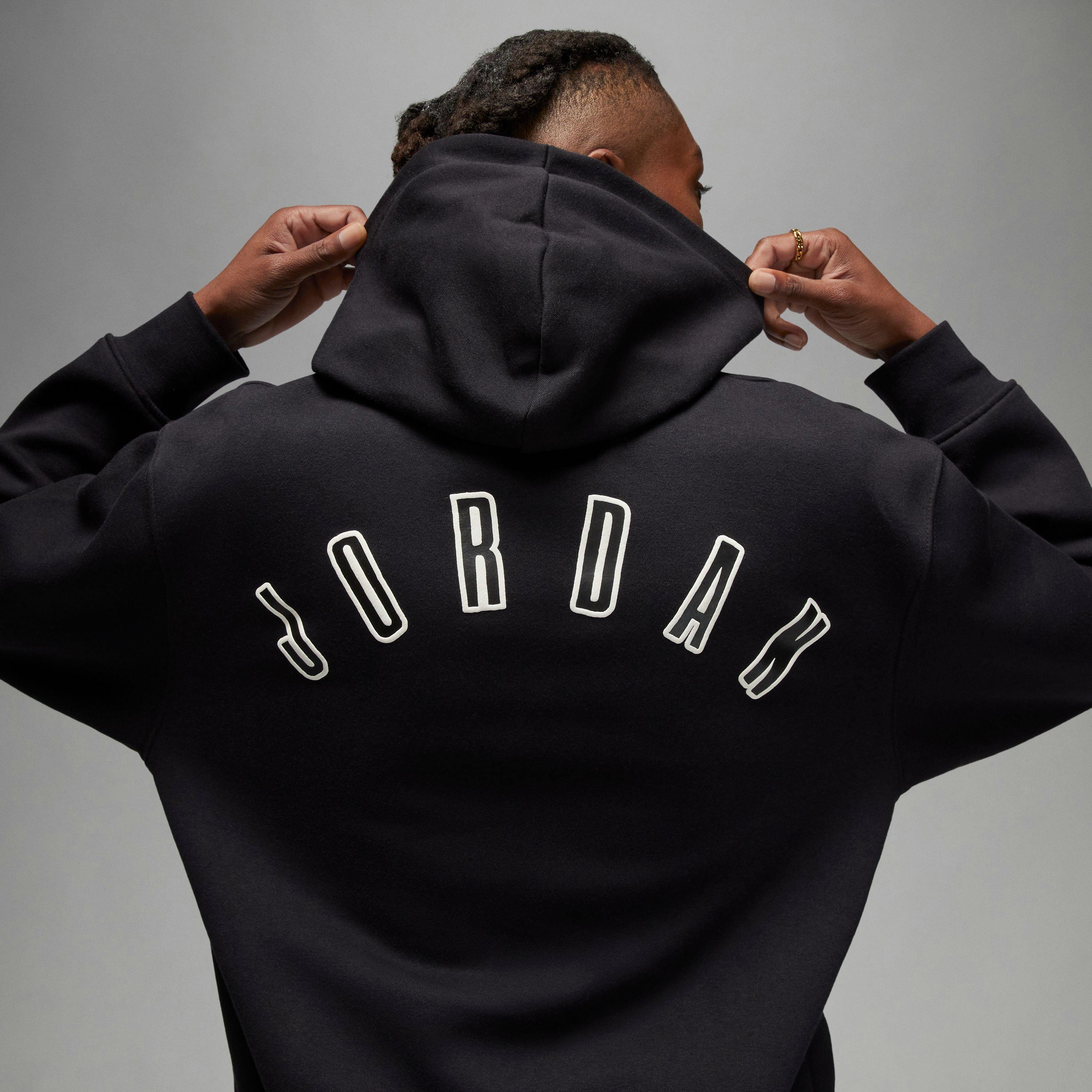 Jordan Men's Flight MVP Pullover Hoodie-Black/Tan - BLACK/TAN Thumbnail View 6