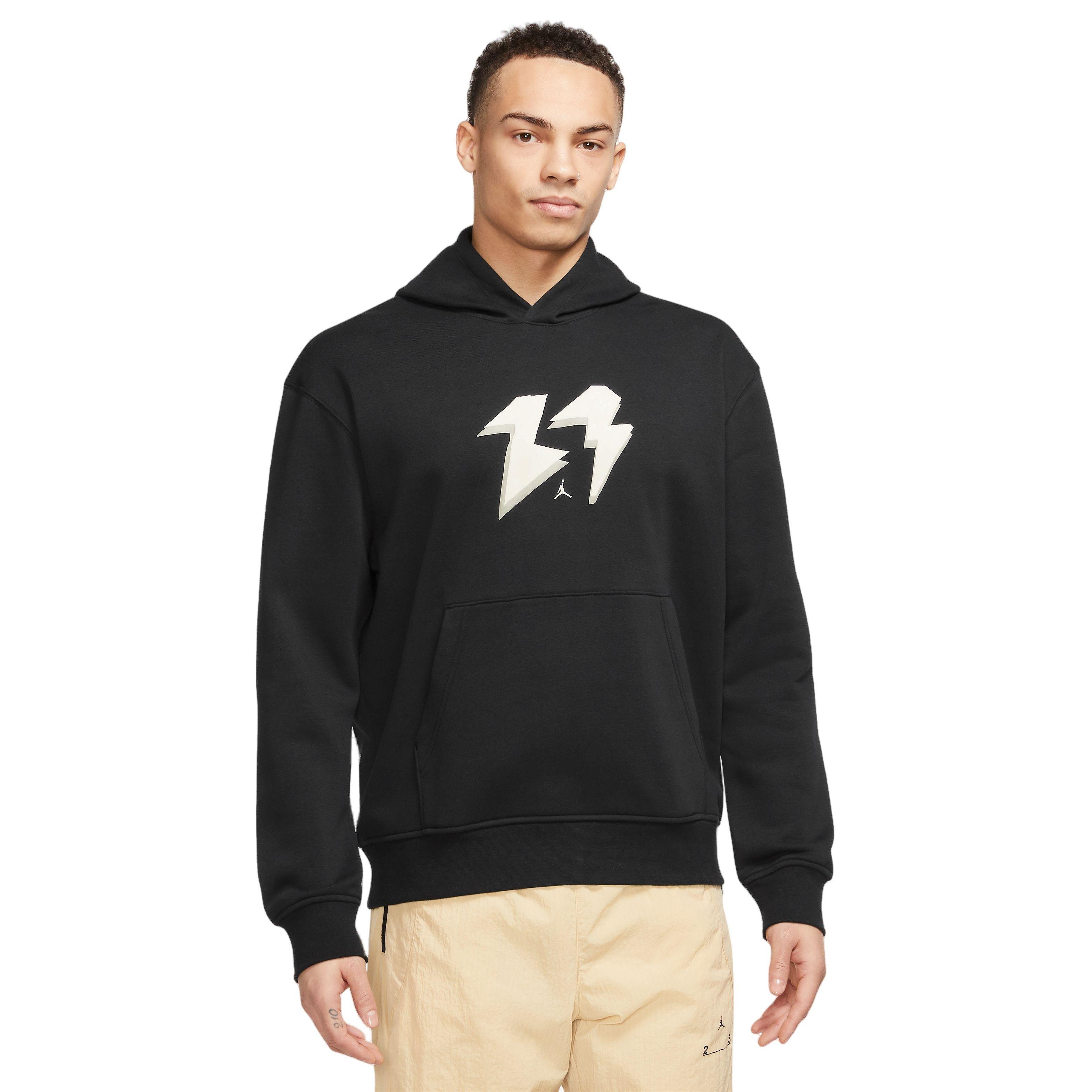 Jordan Men's Flight MVP Pullover Hoodie-Black/Tan - BLACK/TAN