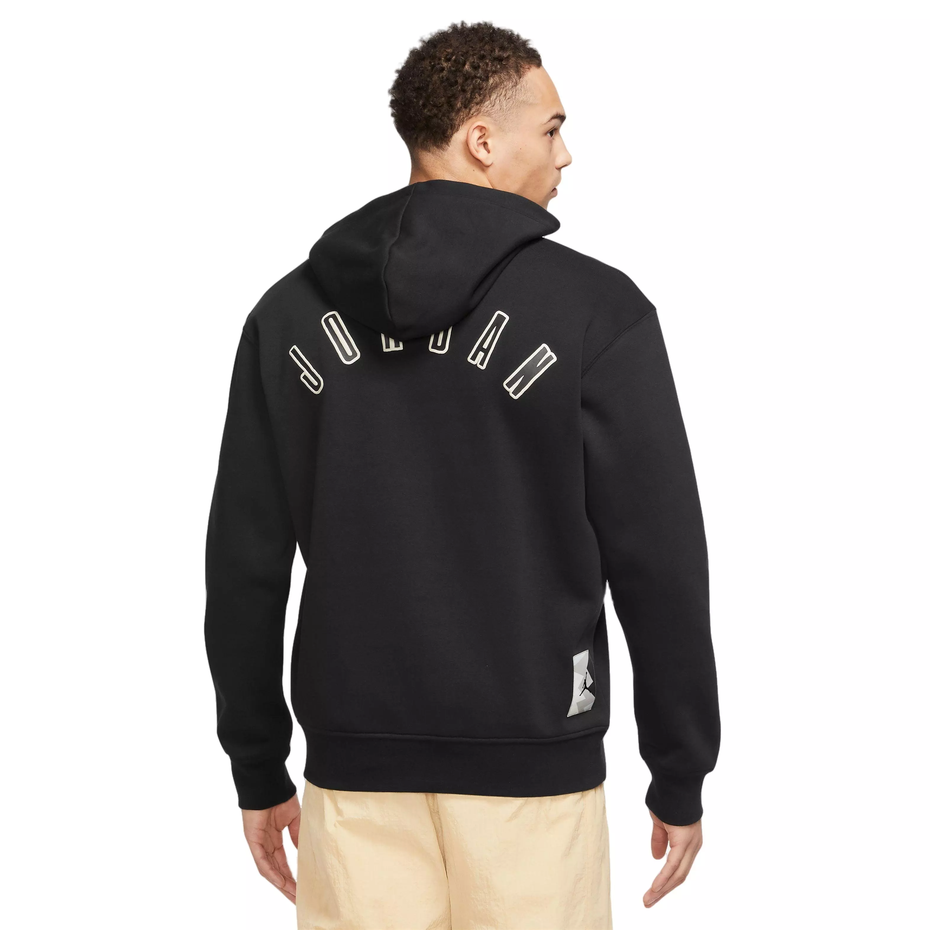 Jordan Men's Flight MVP Pullover Hoodie-Black/Tan - BLACK/TAN
