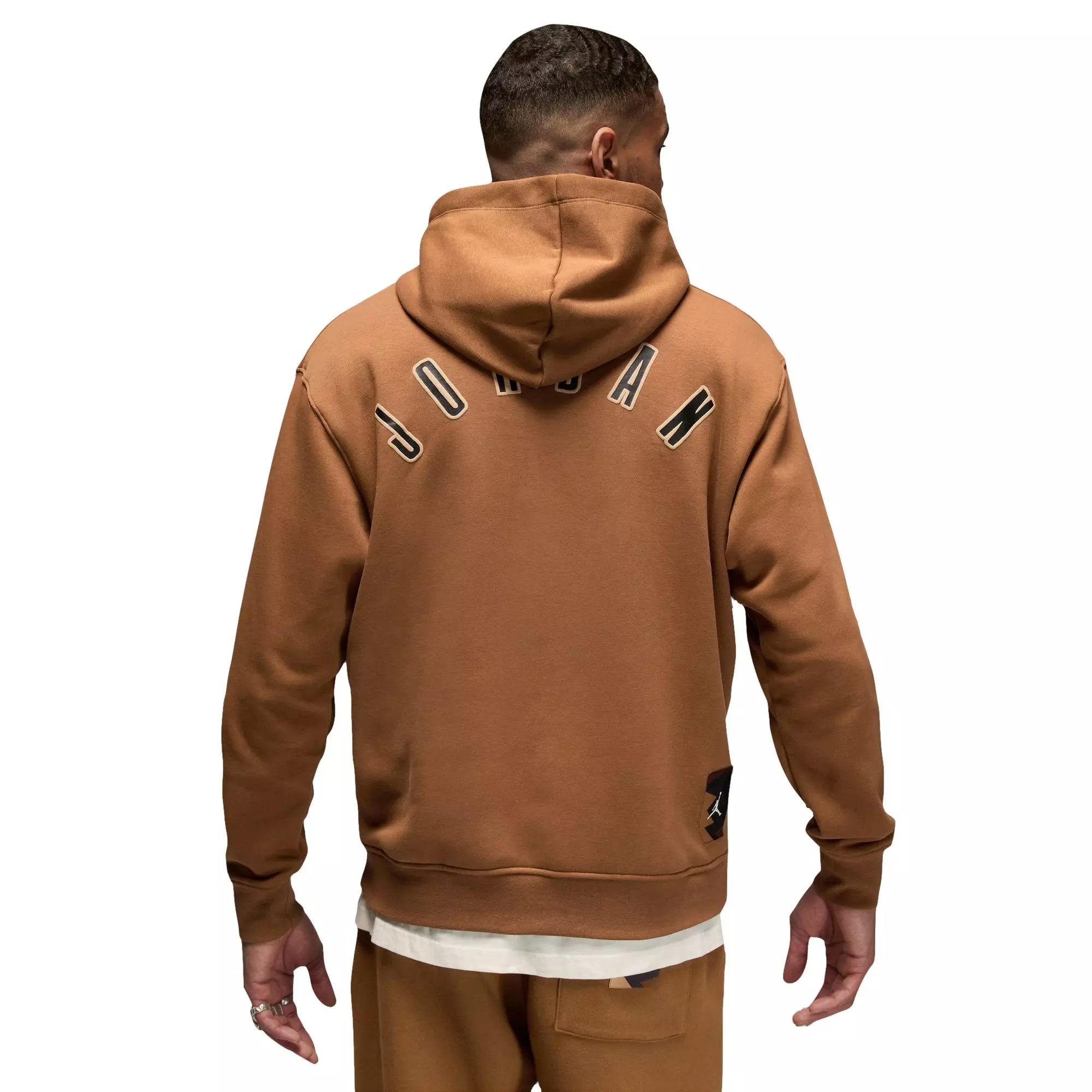 Jordan Men's Flight MVP Fleece Pullover Hoodie-Tan - TAN