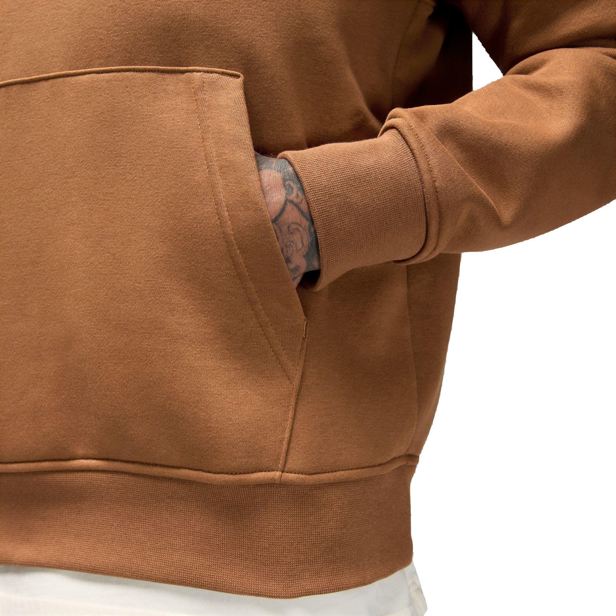 Jordan Men's Flight MVP Fleece Pullover Hoodie-Tan - TAN Thumbnail View 5