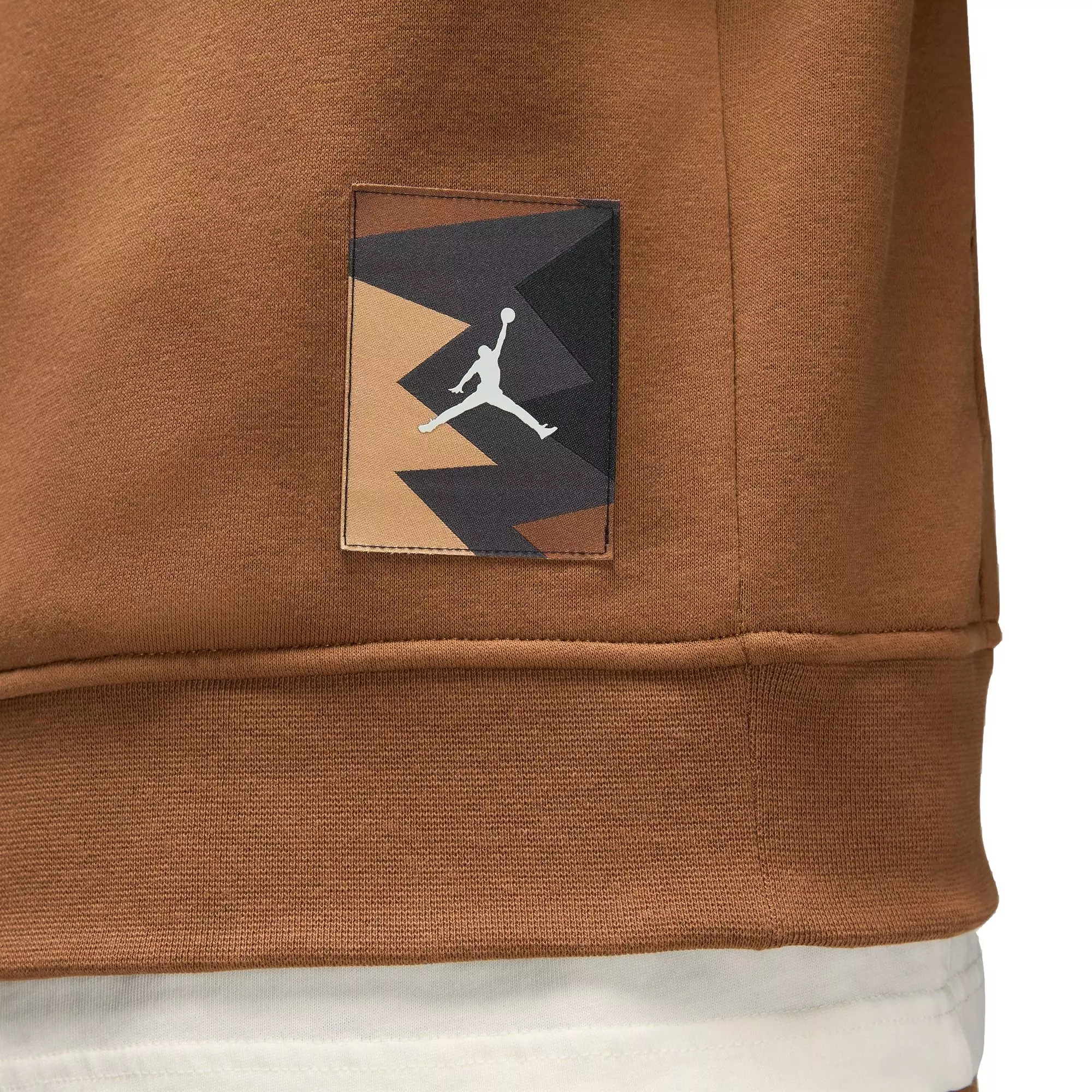 Jordan Men's Flight MVP Fleece Pullover Hoodie-Tan - TAN