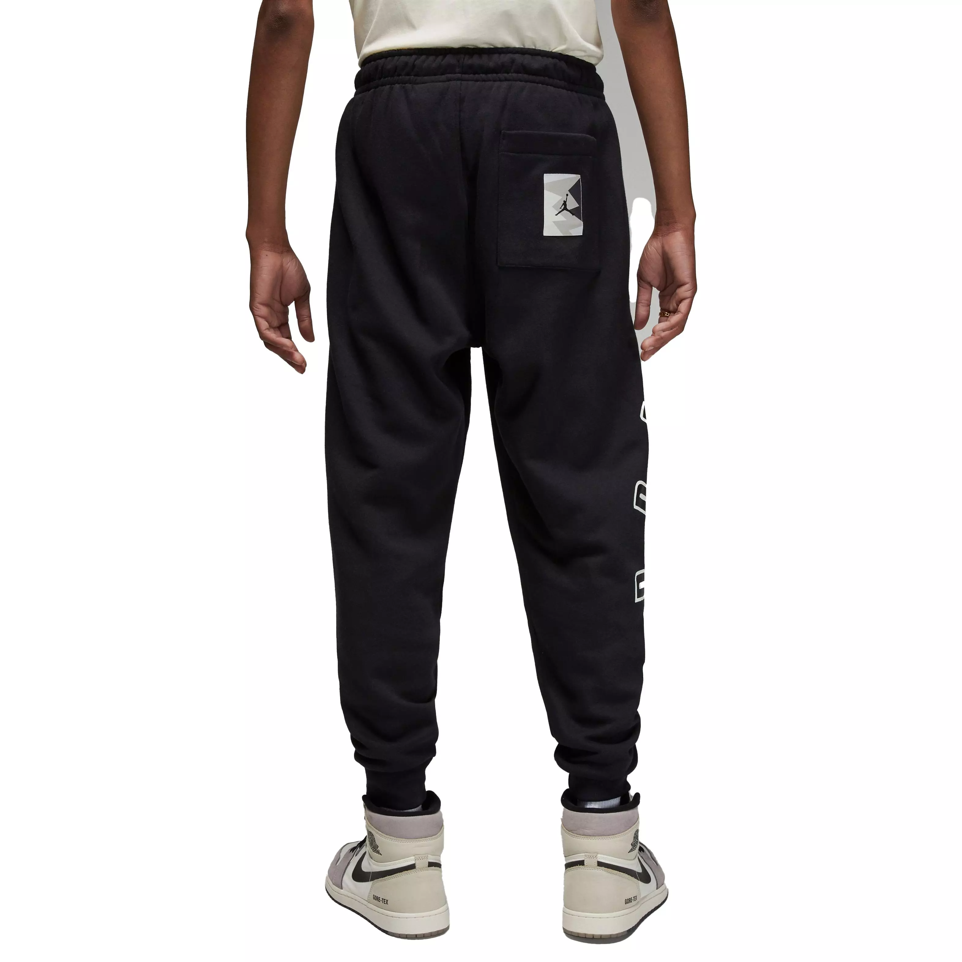 Jordan Men's MVP Flight Fleece Pants-Black/Tan - BLACK/TAN