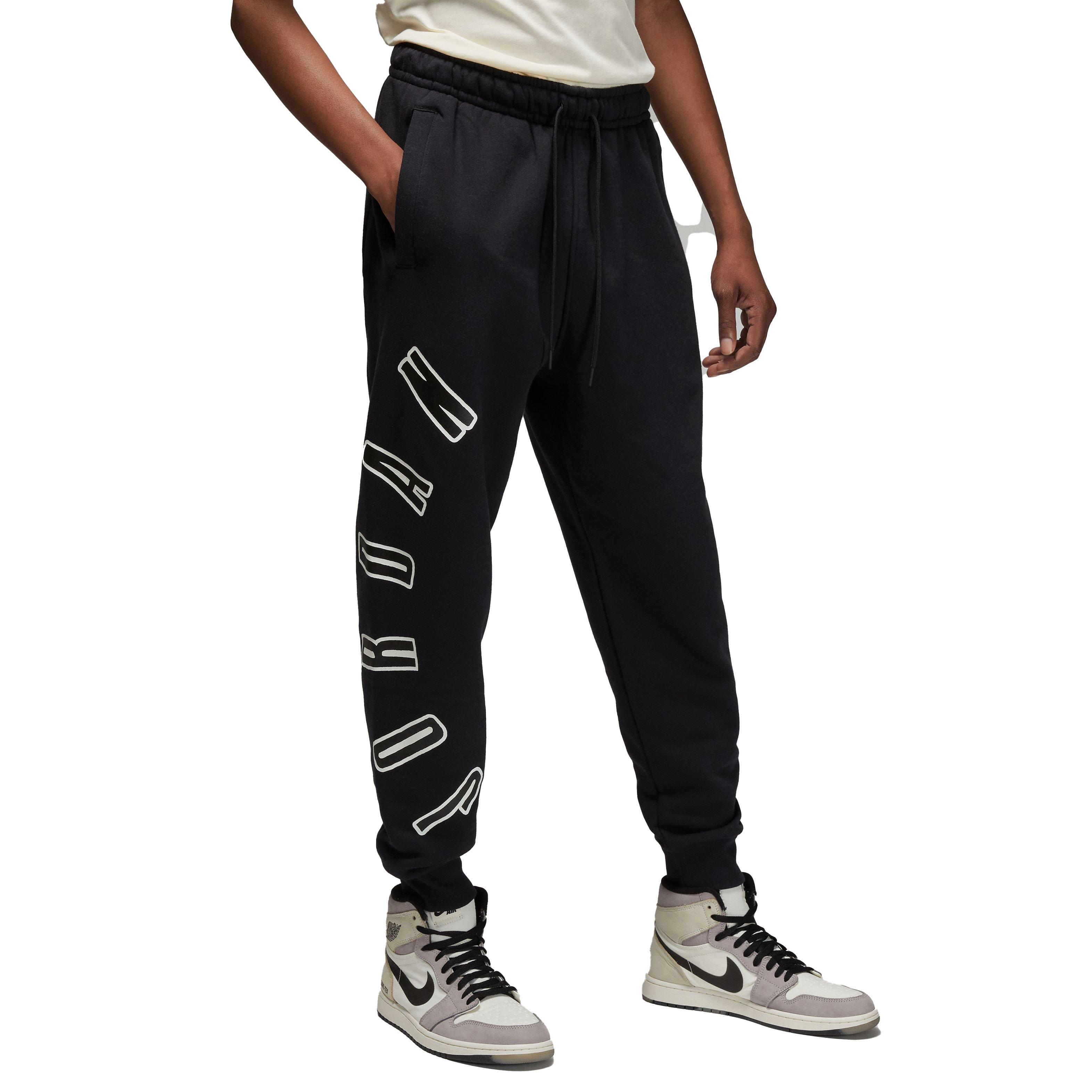 Jordan Men's MVP Flight Fleece Pants-Black/Tan - BLACK/TAN Thumbnail View 4