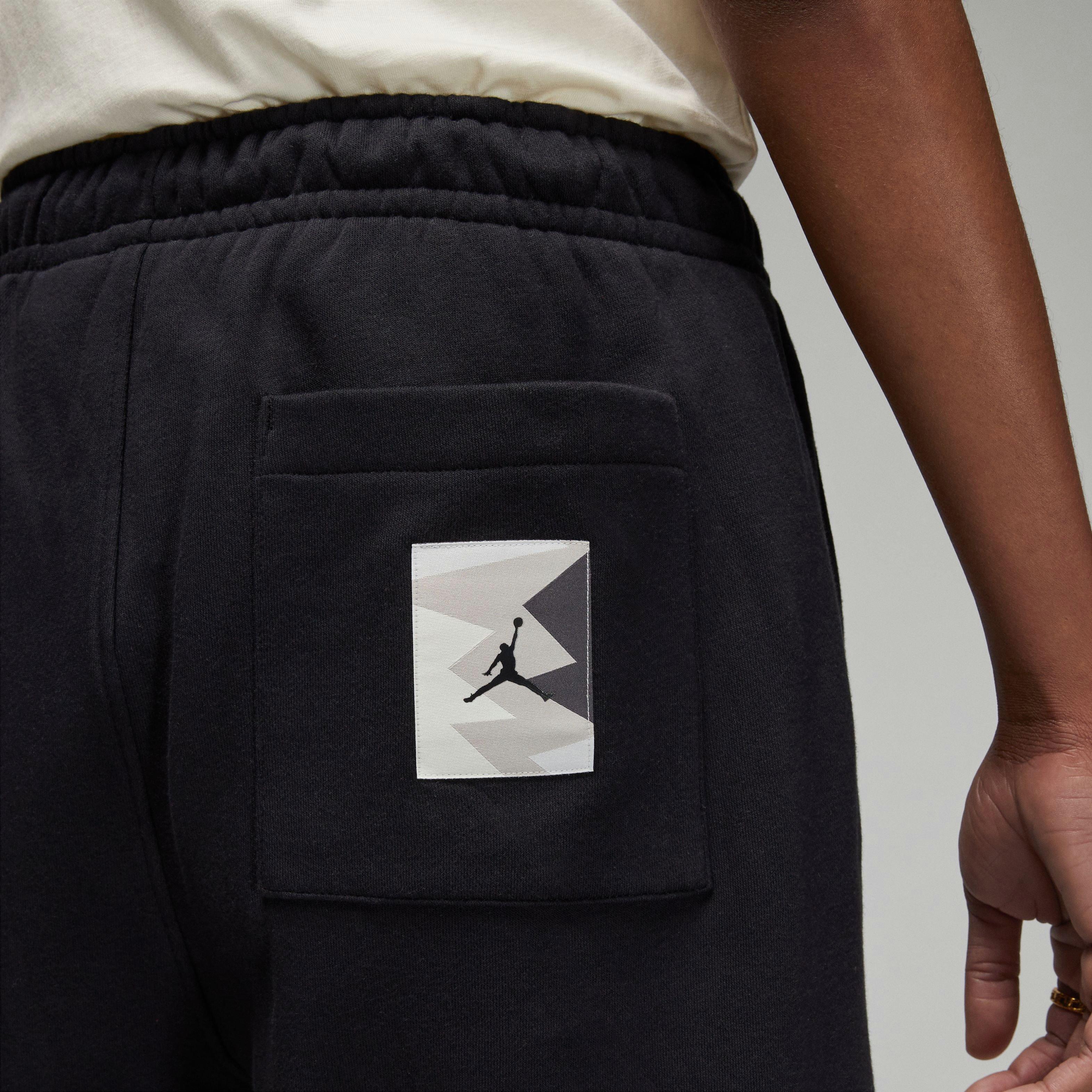 Jordan Men's MVP Flight Fleece Pants-Black/Tan - BLACK/TAN Thumbnail View 8