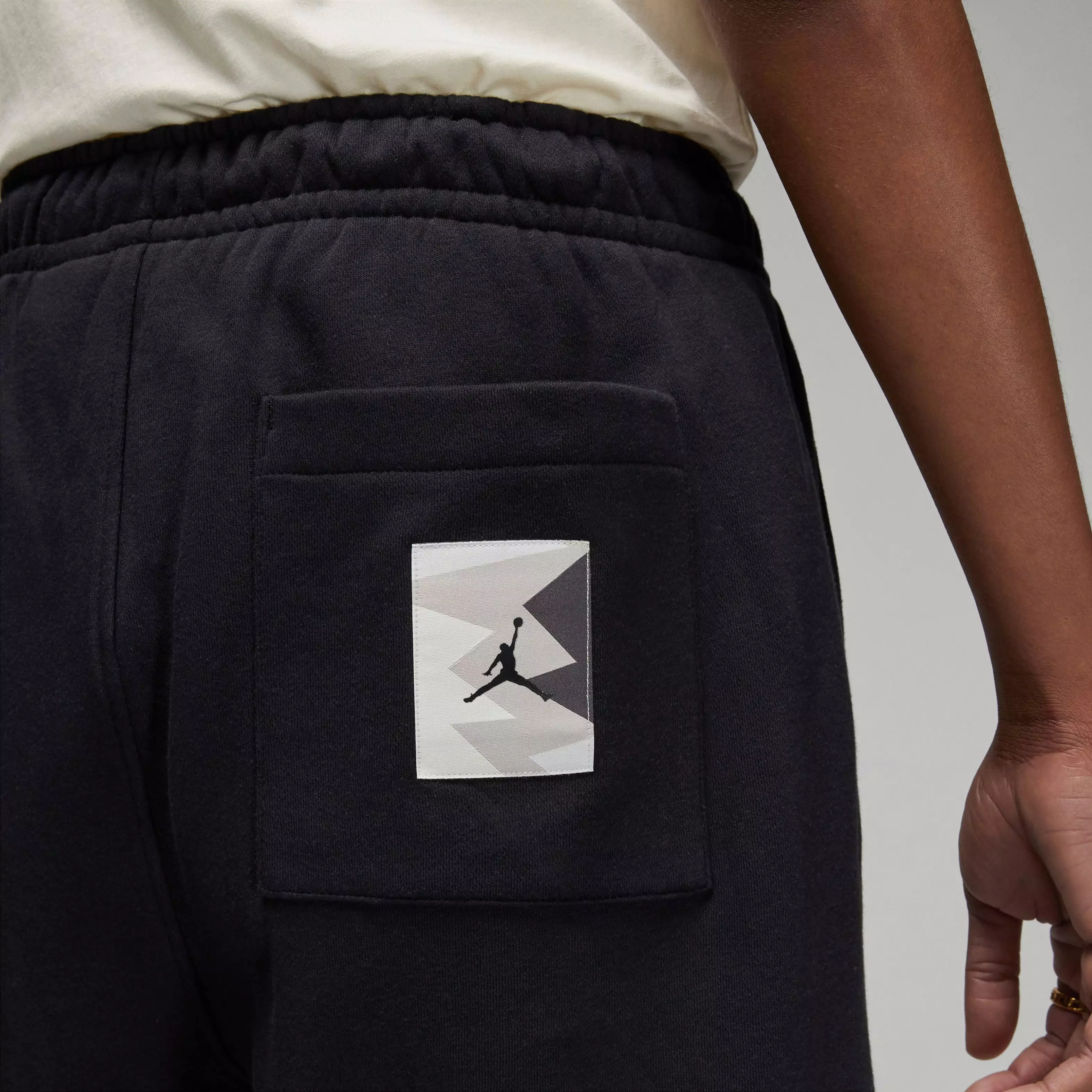 Jordan Men's MVP Flight Fleece Pants-Black/Tan - BLACK/TAN