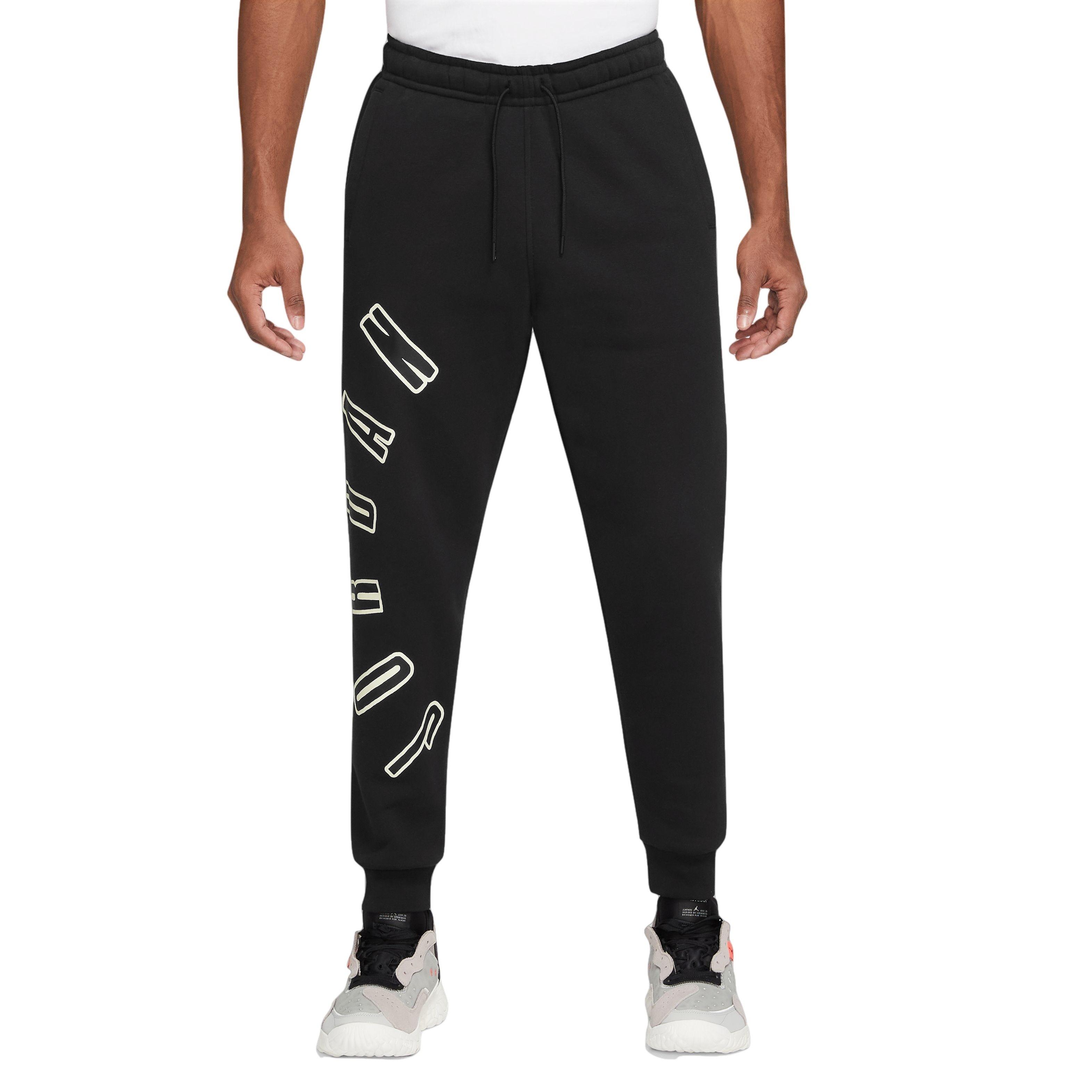 Jordan Men's MVP Flight Fleece Pants-Black/Tan - BLACK/TAN Thumbnail View 1