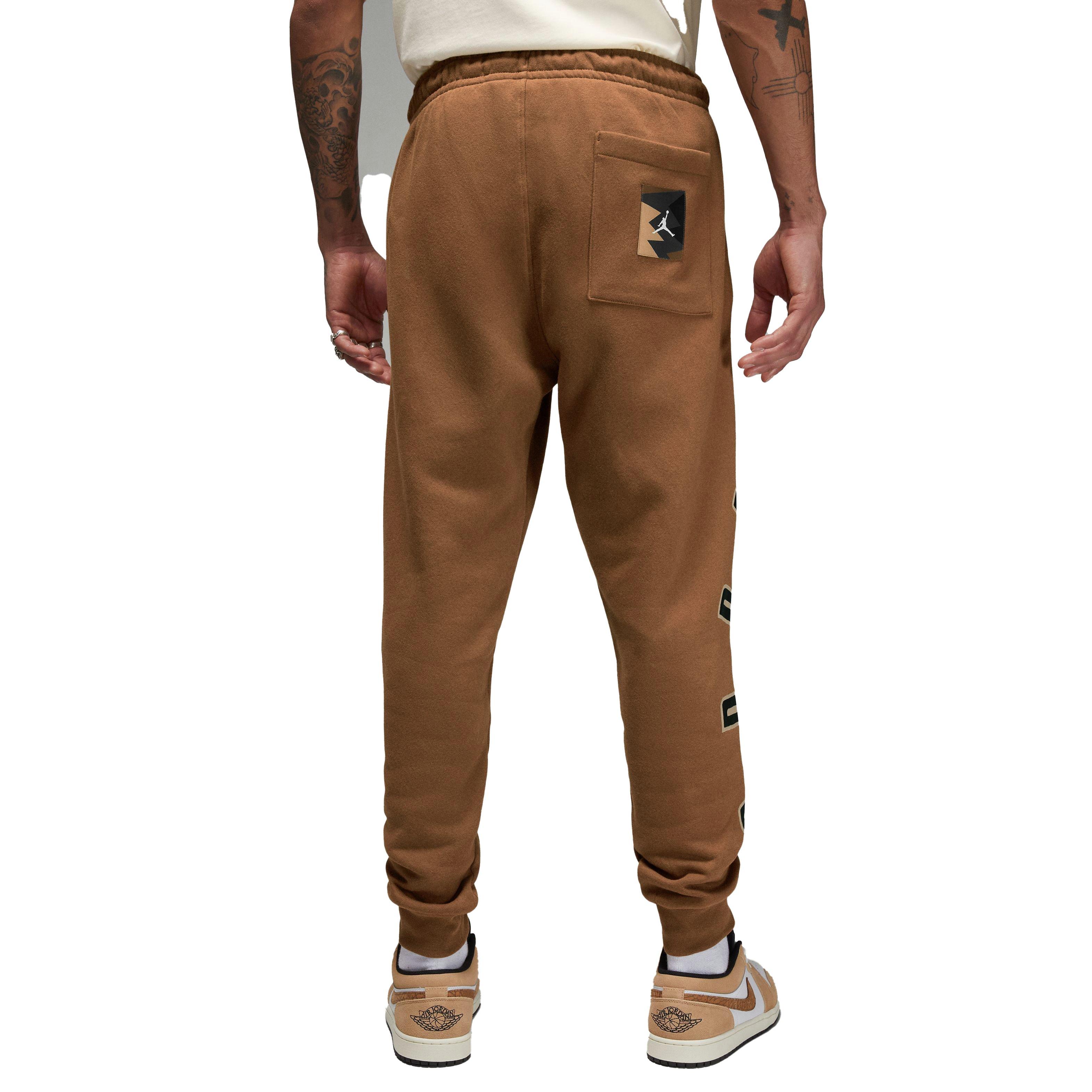 Jordan Flight MVP Fleece Pants-Tan - TAN Thumbnail View 5