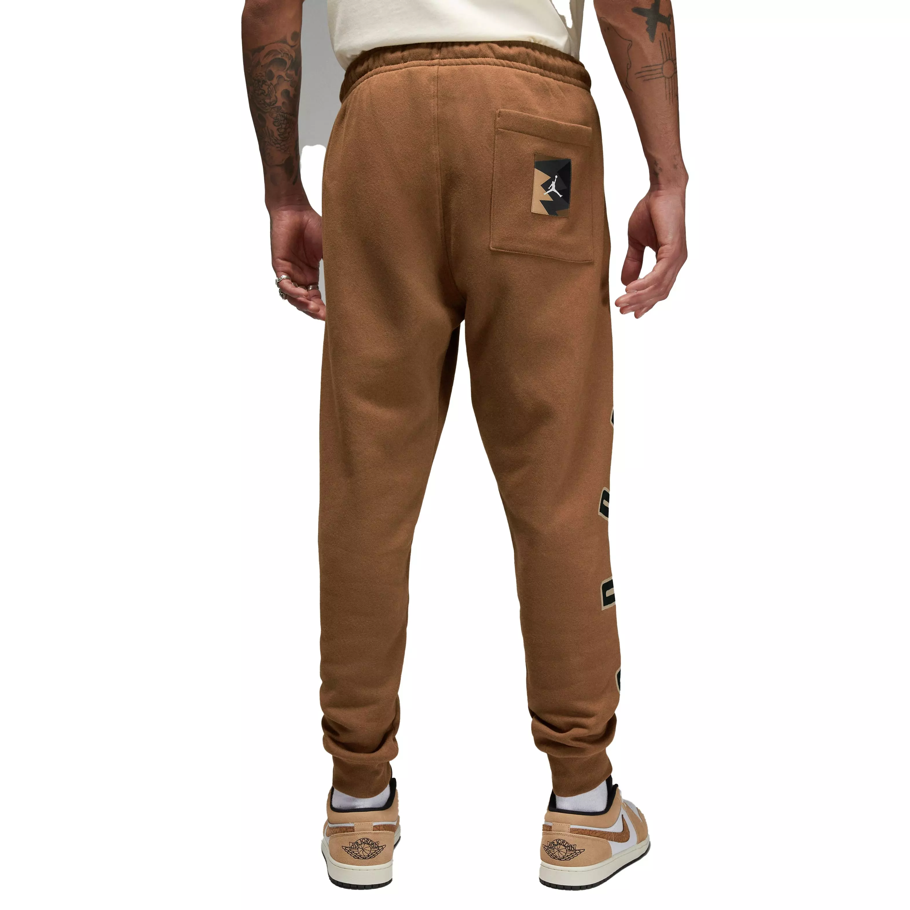Jordan Flight MVP Fleece Pants-Tan - TAN