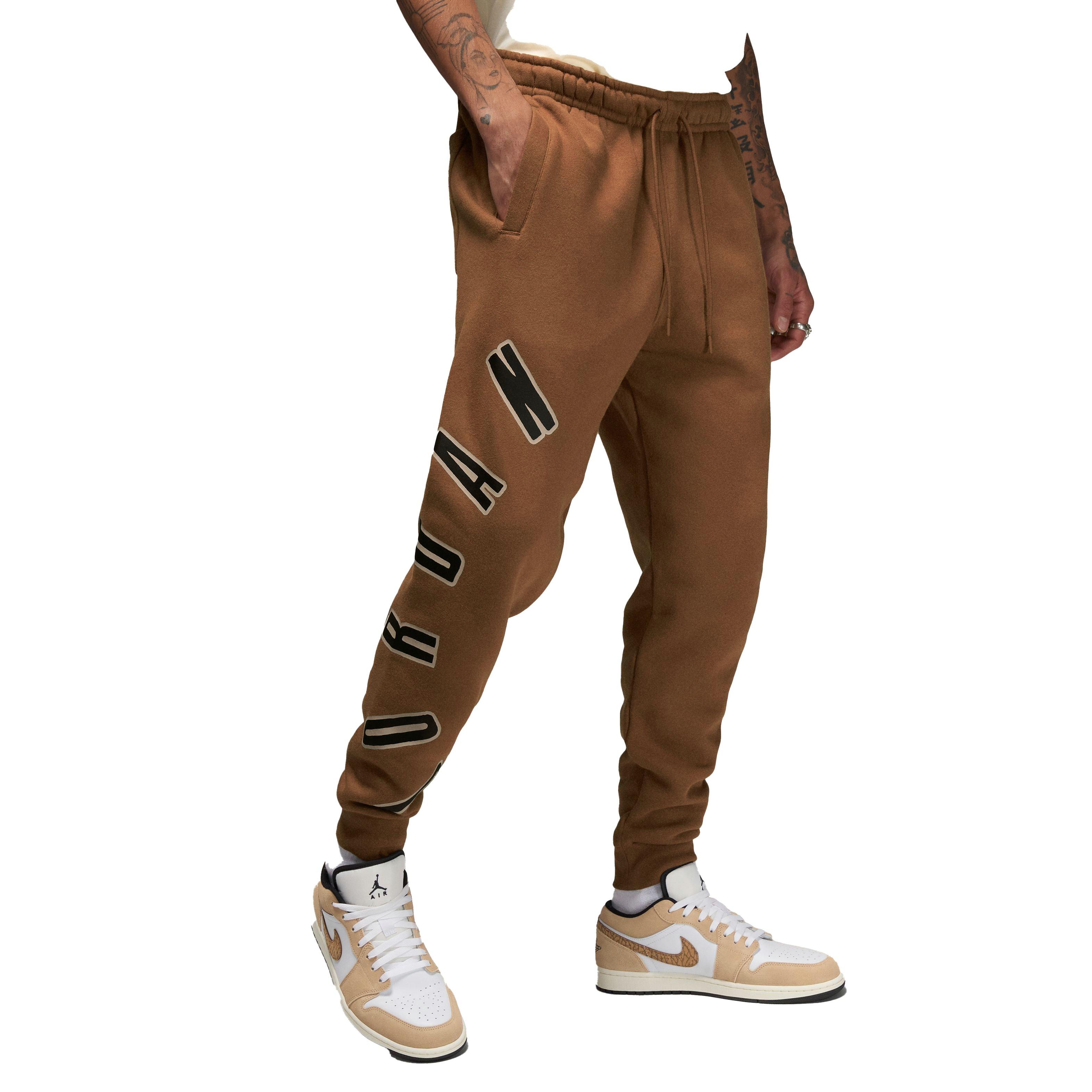 Jordan Flight MVP Fleece Pants-Tan - TAN Thumbnail View 4