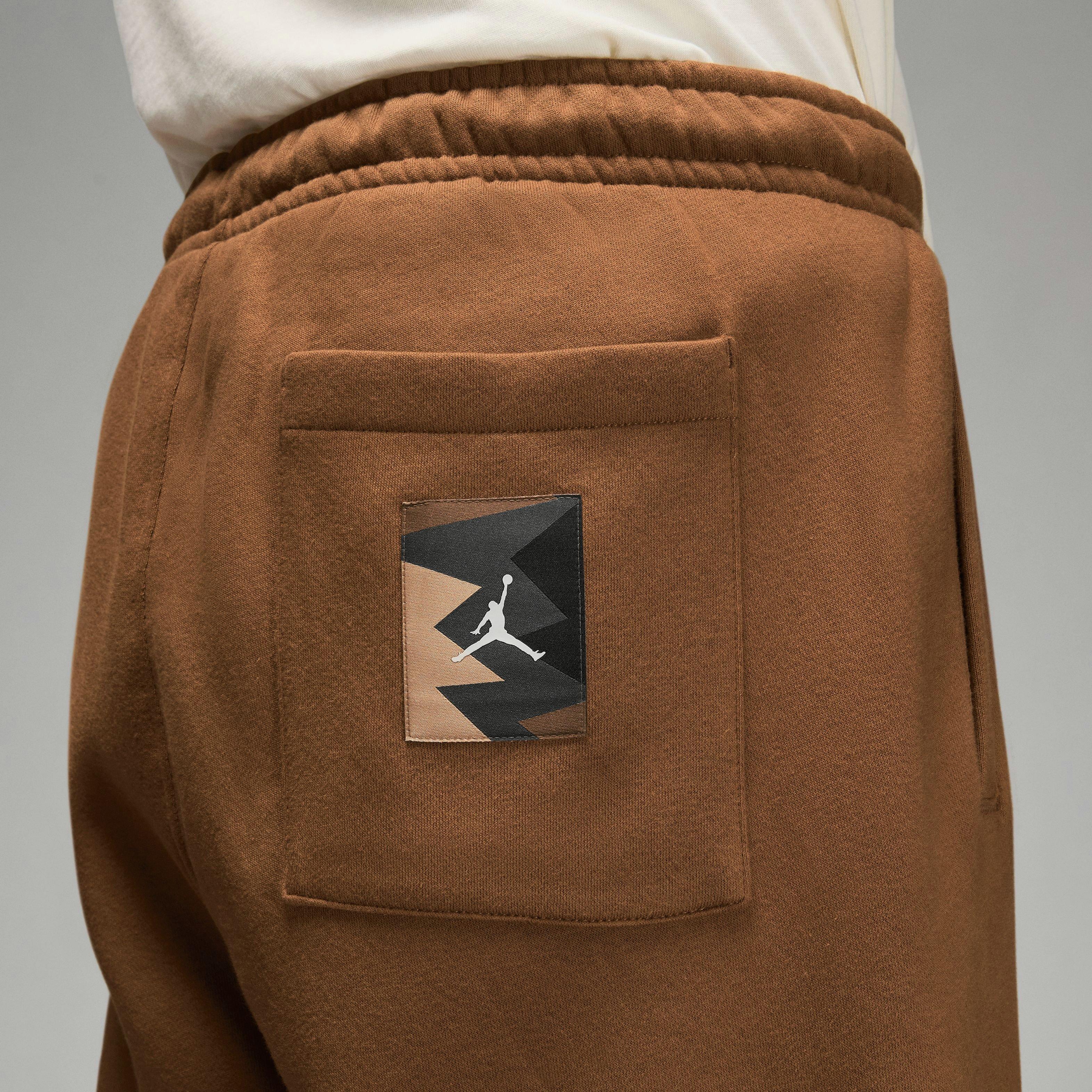 Jordan Flight MVP Fleece Pants-Tan - TAN Thumbnail View 7