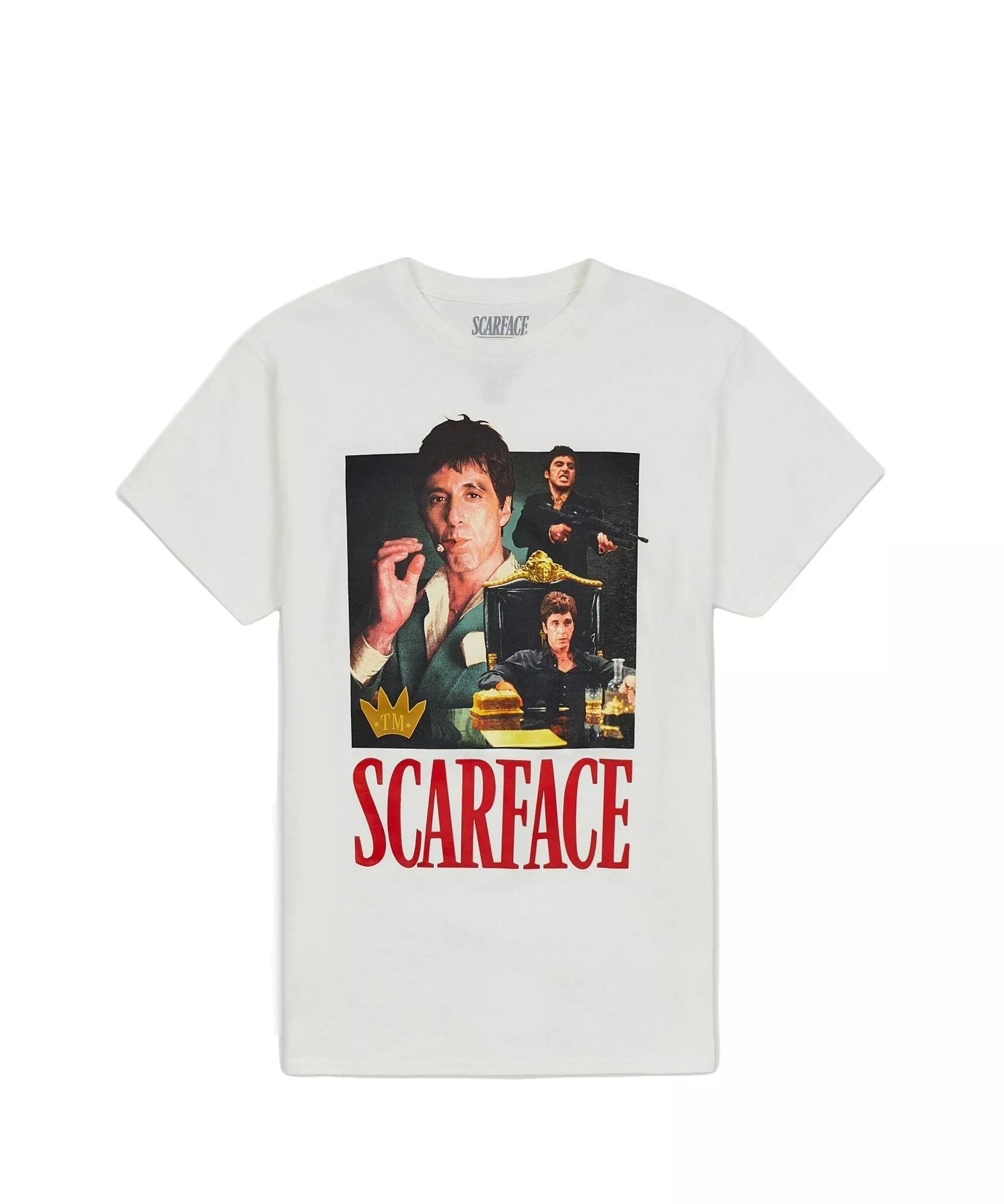 Reason Men's Scarface Collage Tee - White - WHITE