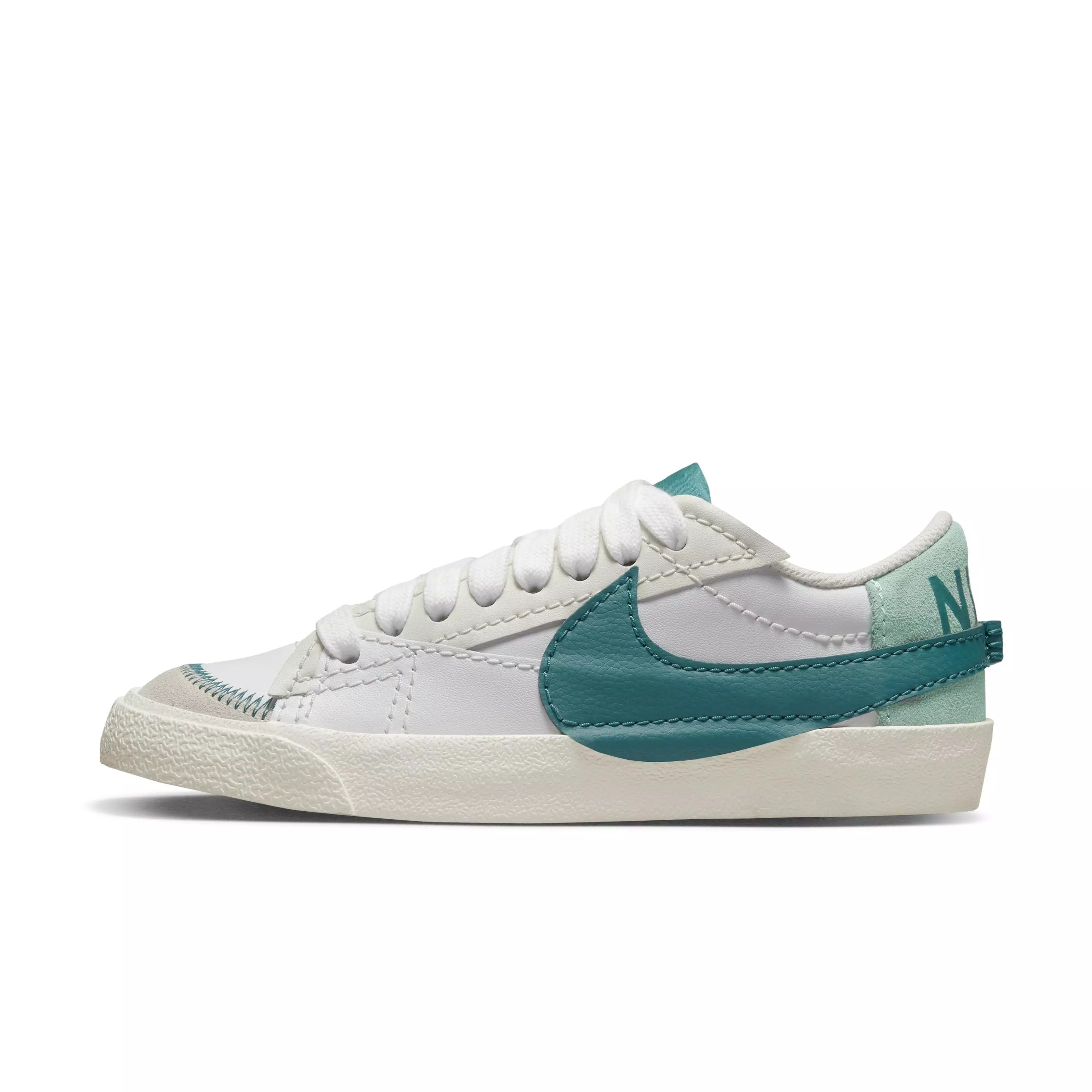 Nike Blazer Low '77 Jumbo "White/Green" Women's Shoe - WHITE/GREEN