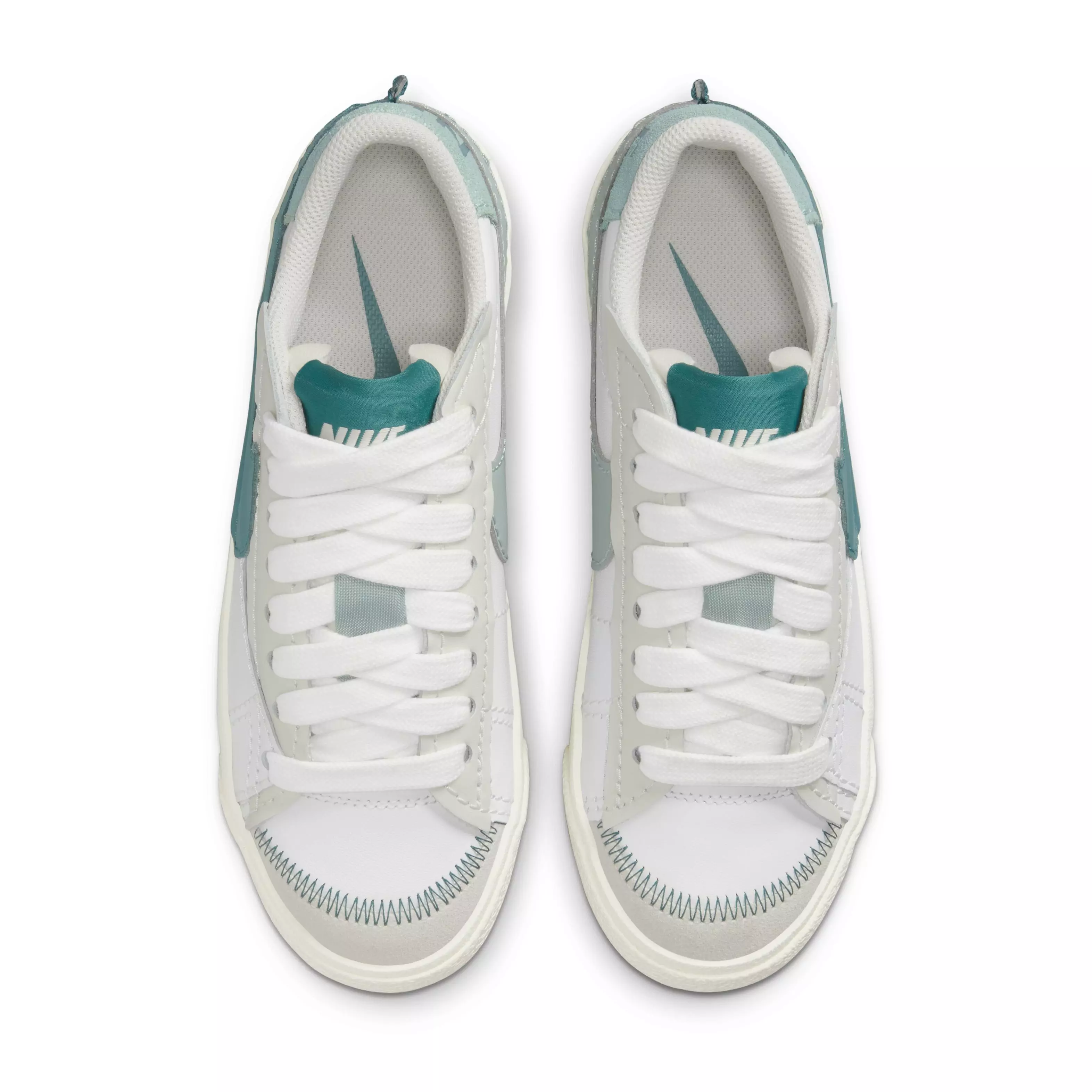 Nike Blazer Low '77 Jumbo "White/Green" Women's Shoe - WHITE/GREEN