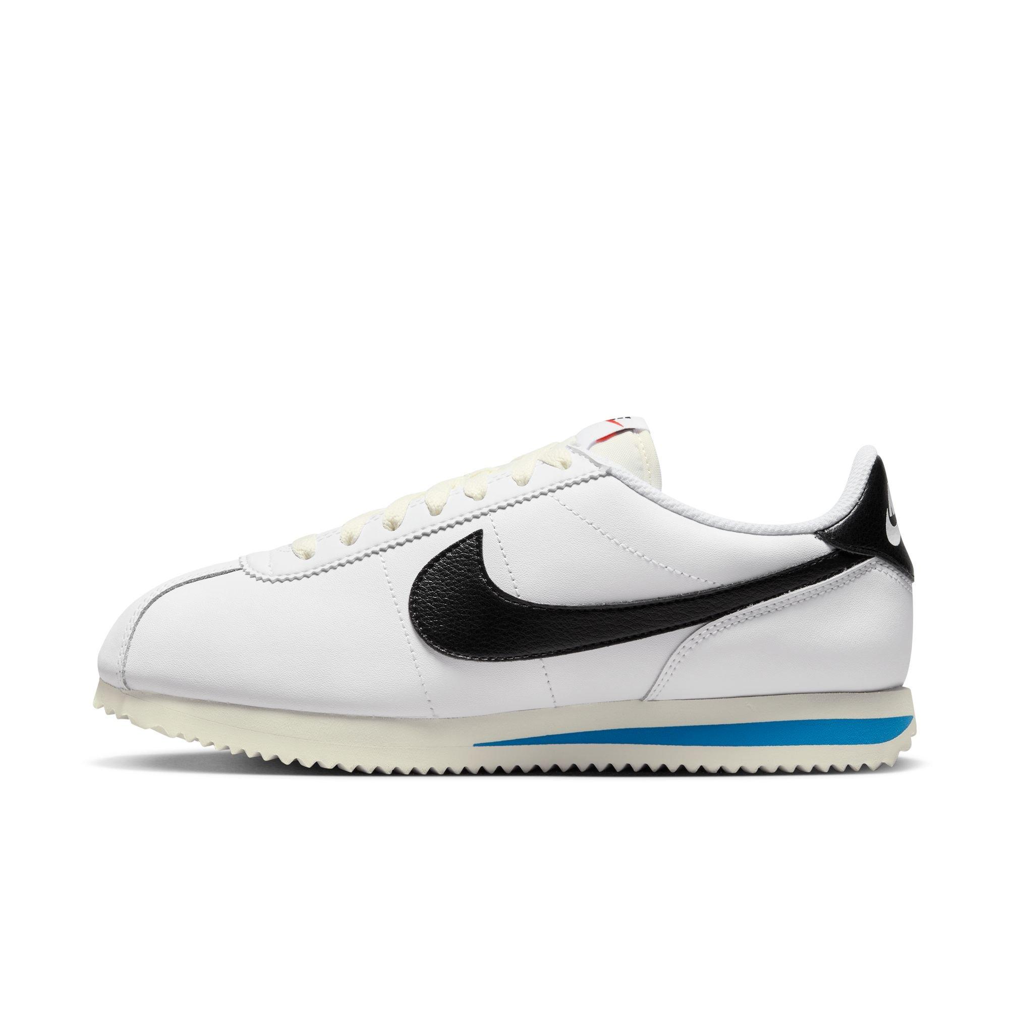 Nike Cortez "White/Black" Women's Shoe - WHITE/BLACK/PHOTO BLUE Thumbnail View 6