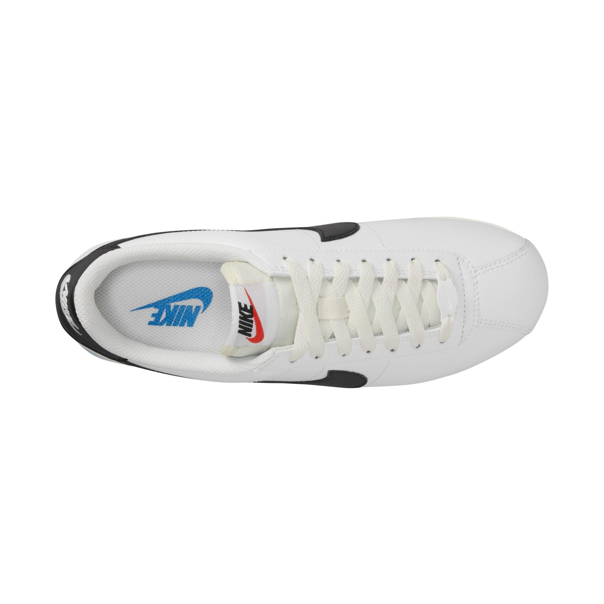 Nike Cortez "White/Black" Women's Shoe - WHITE/BLACK/PHOTO BLUE Thumbnail View 10