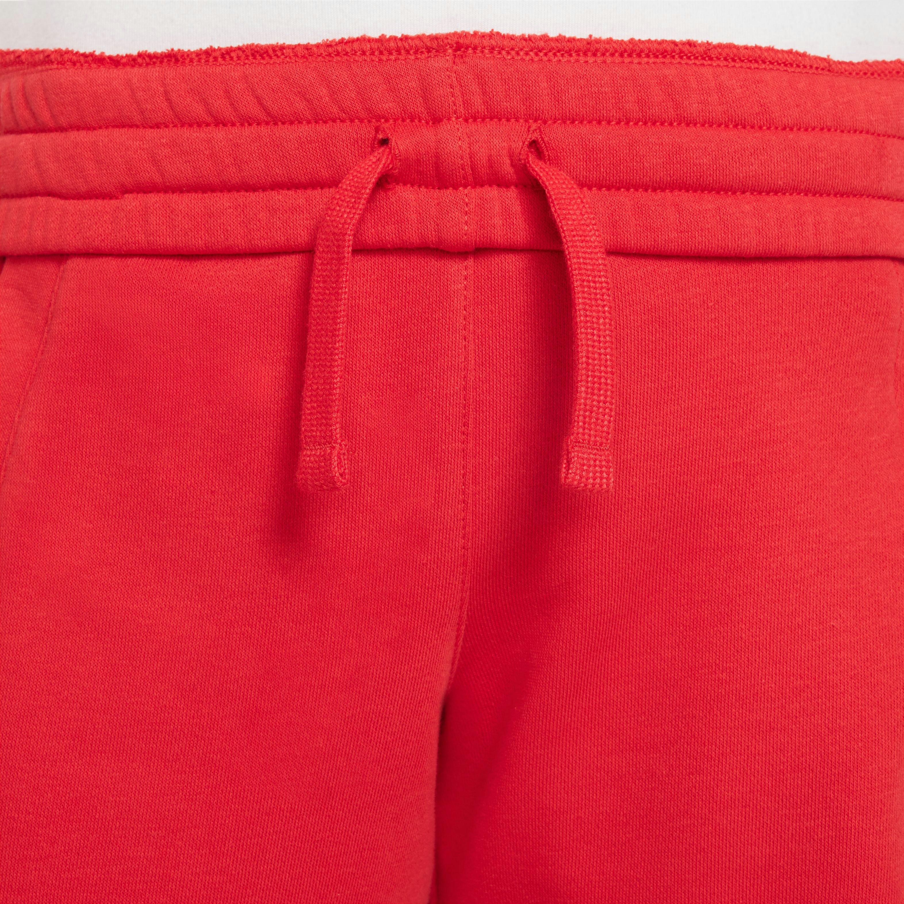 Nike Sportswear Club French Terry Big Boys' Red/White Shorts