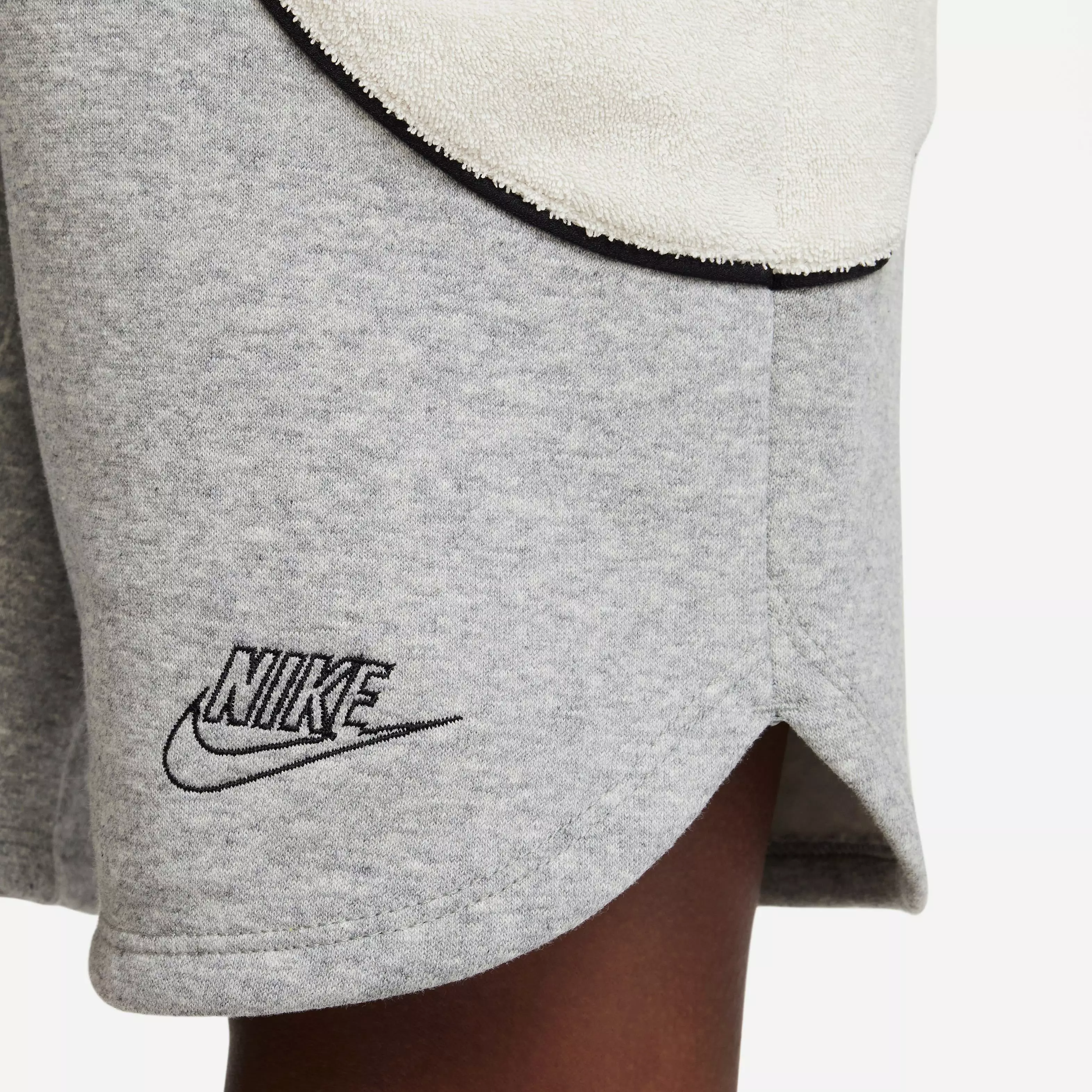 Nike Big Boys' Sportswear Amplify Shorts-Grey/White - GREY/WHITE