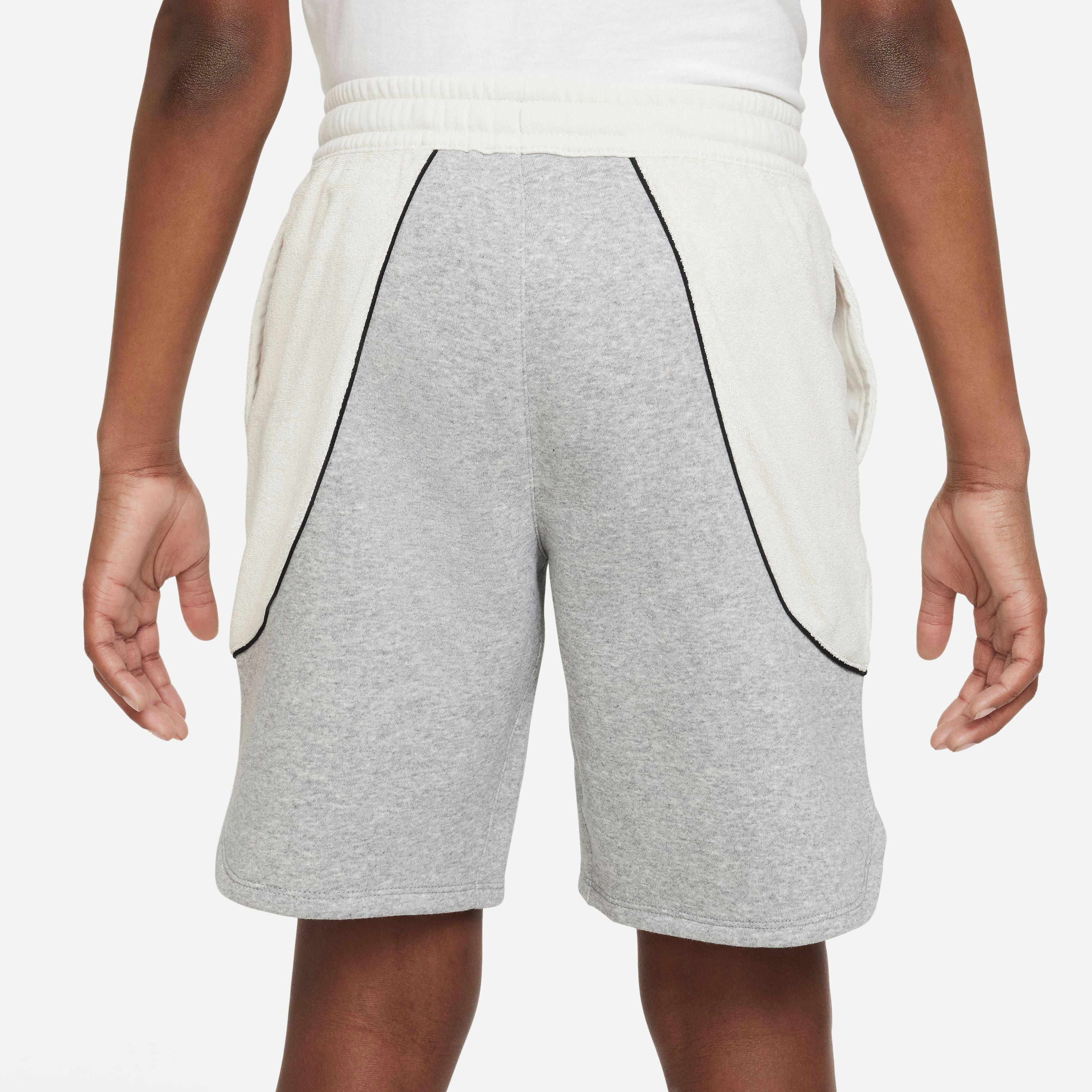 Nike Sportswear Amplify Big Boys' Grey/White Shorts