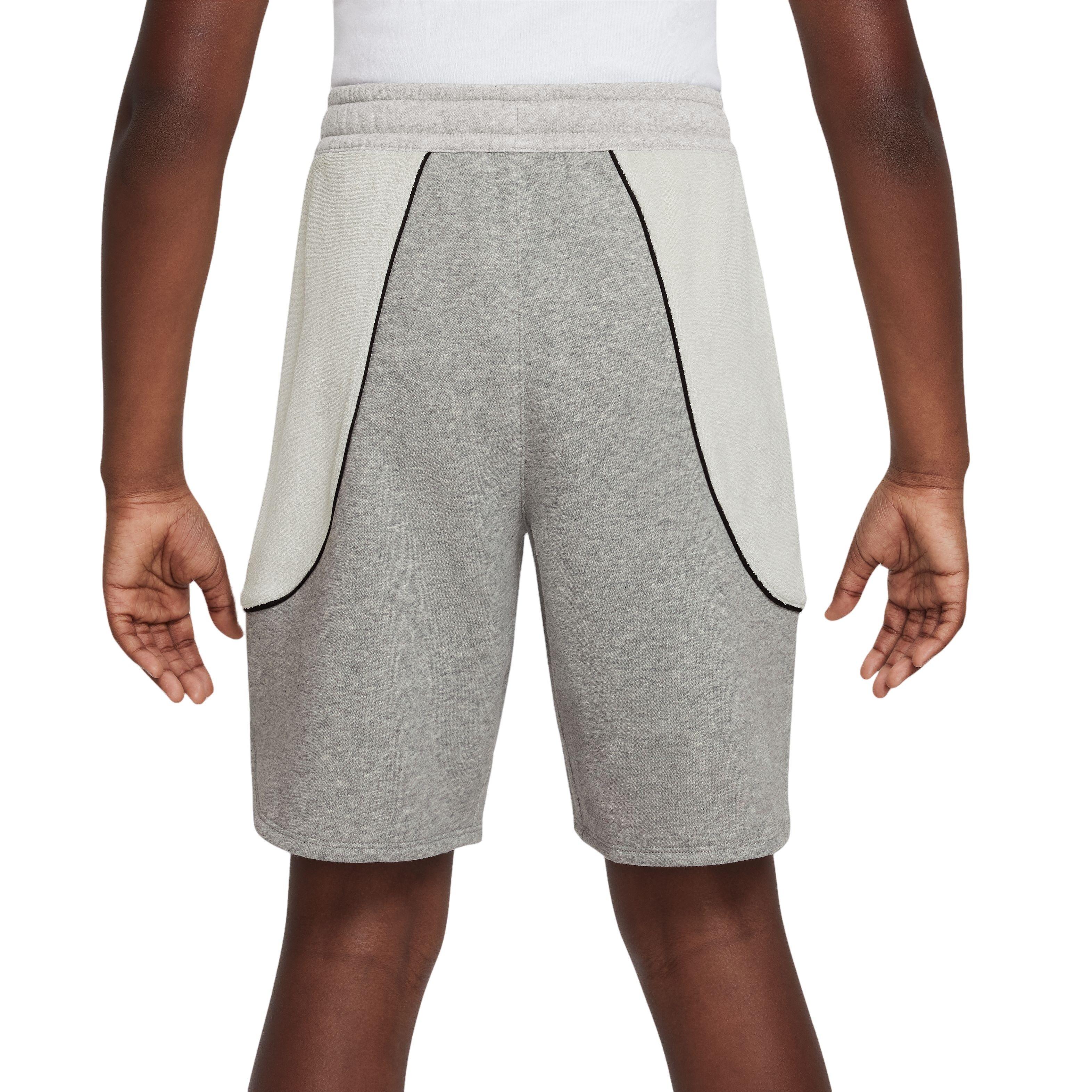 Nike Sportswear Amplify Big Boys' Grey/White Shorts
