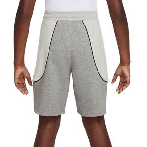 Nike Big Boys' Sportswear Amplify Shorts-Grey/White