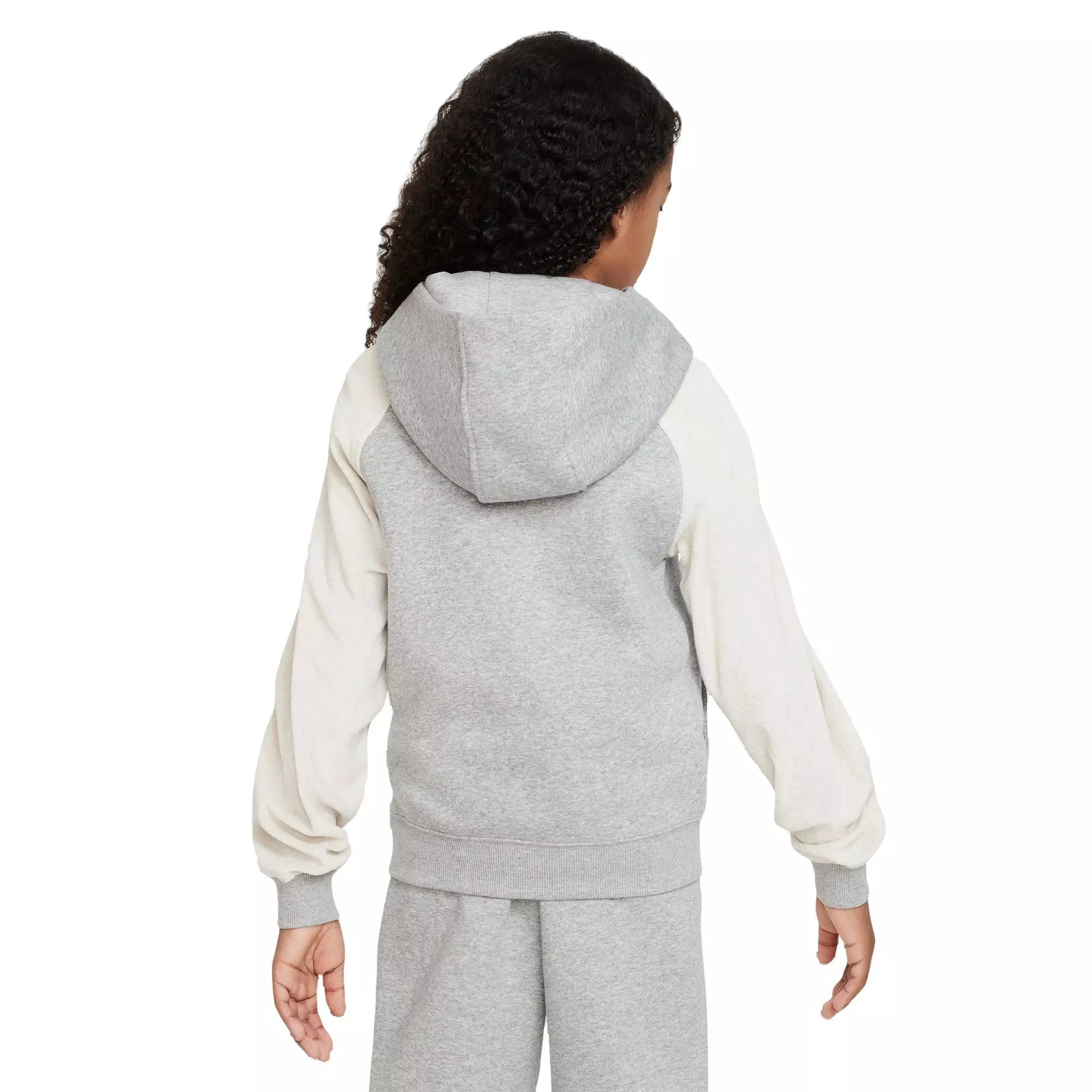 Nike Big Boys' Sportswear Amplify Hoodie - GREY/WHITE