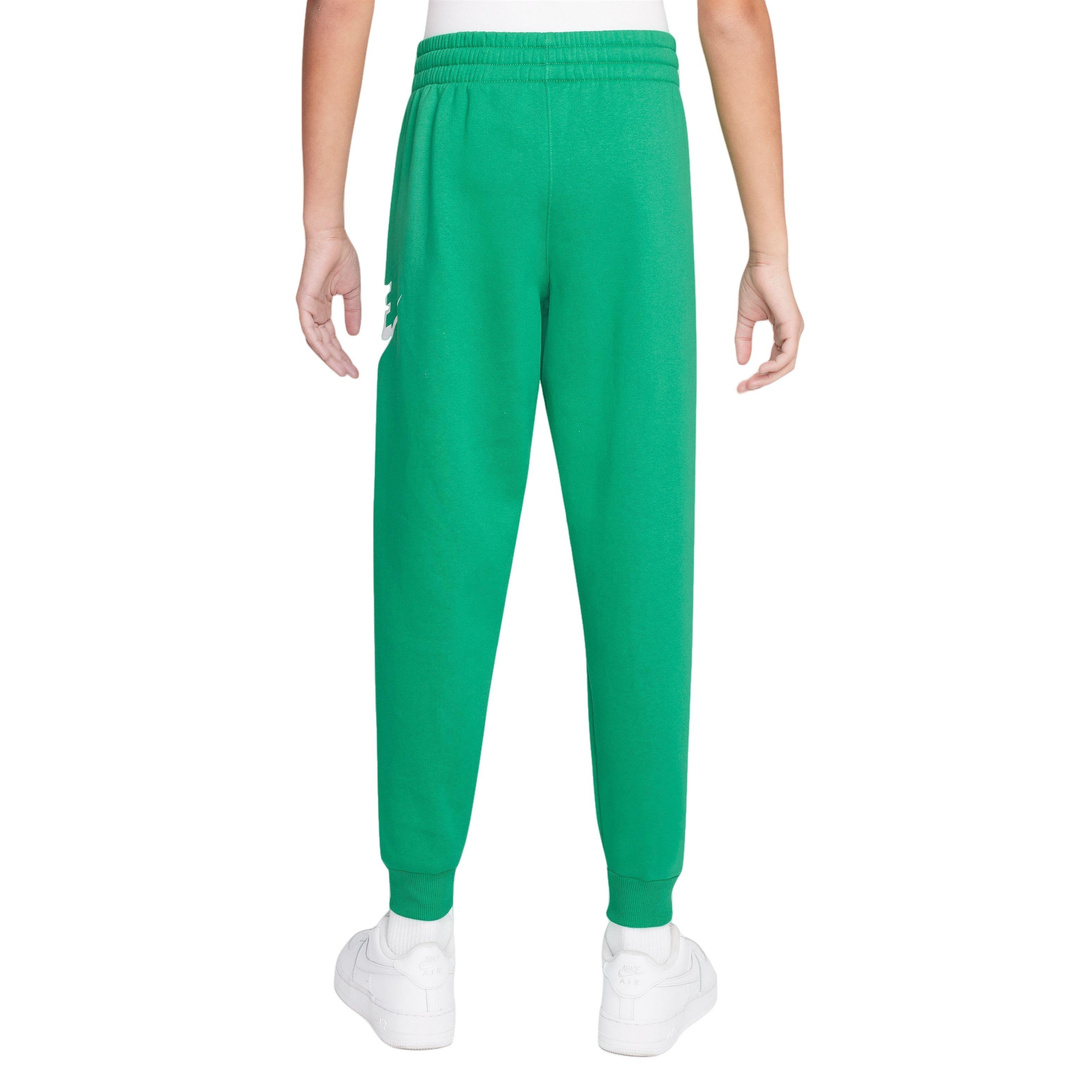 Nike Sportswear Club Fleece Big Kids' Green/White Joggers