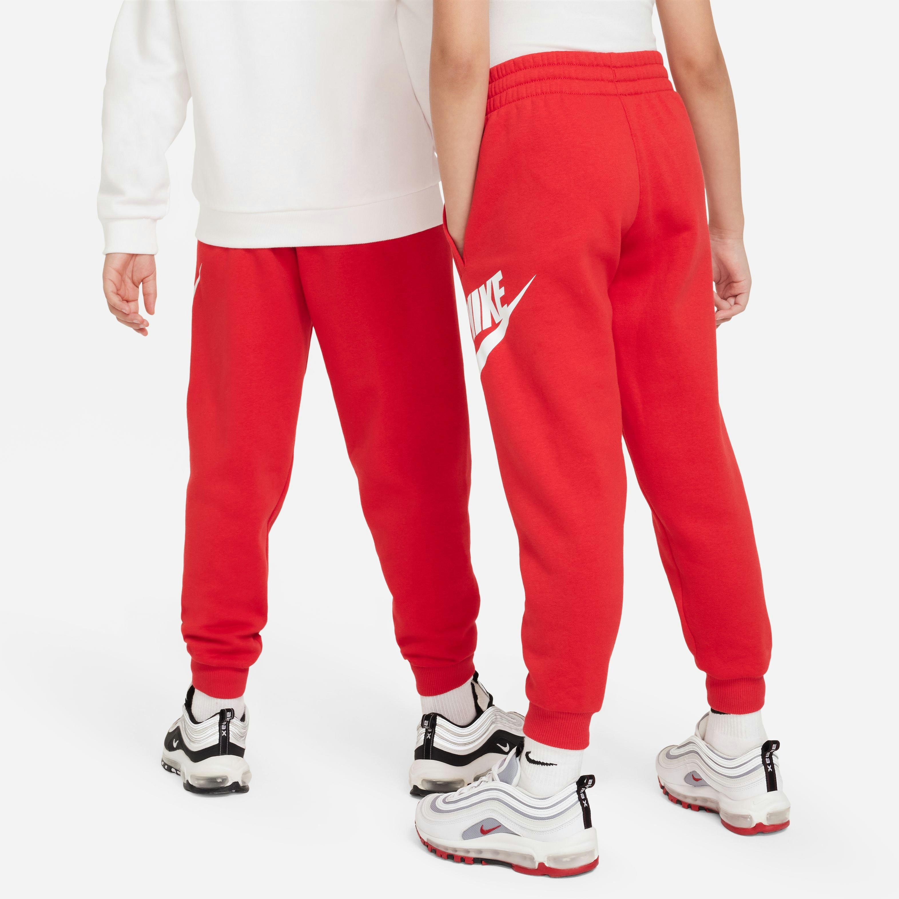 Nike Sportswear Club Fleece Big Kids' Red/White Joggers
