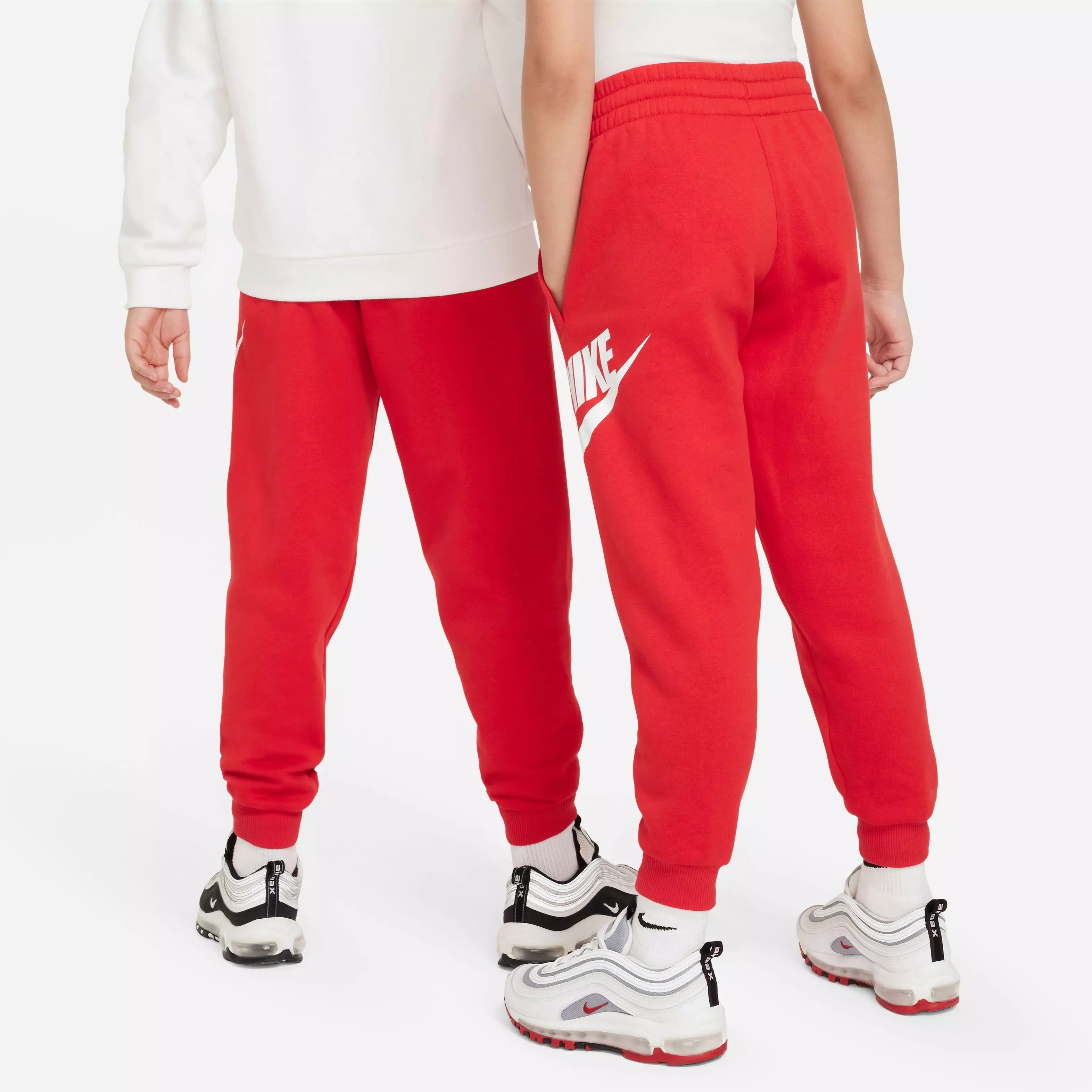Nike Big Kids' Sportswear Club Fleece Joggers-Red/White - RED/WHITE