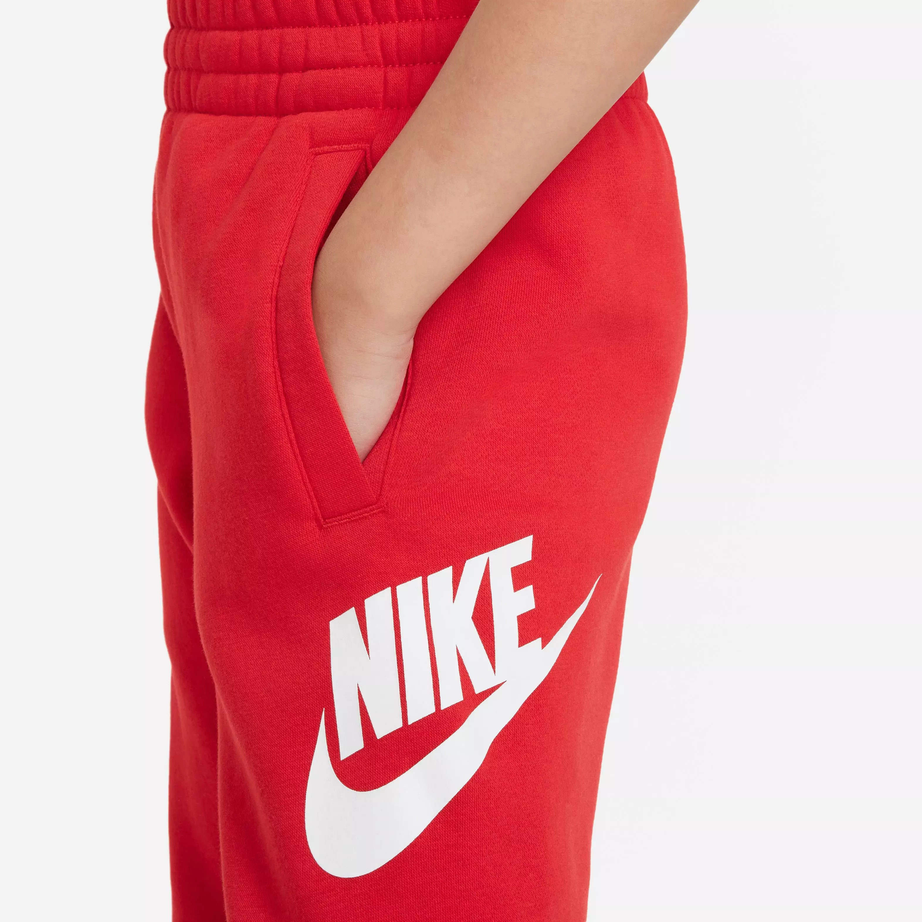 Nike Big Kids' Sportswear Club Fleece Joggers-Red/White - RED/WHITE