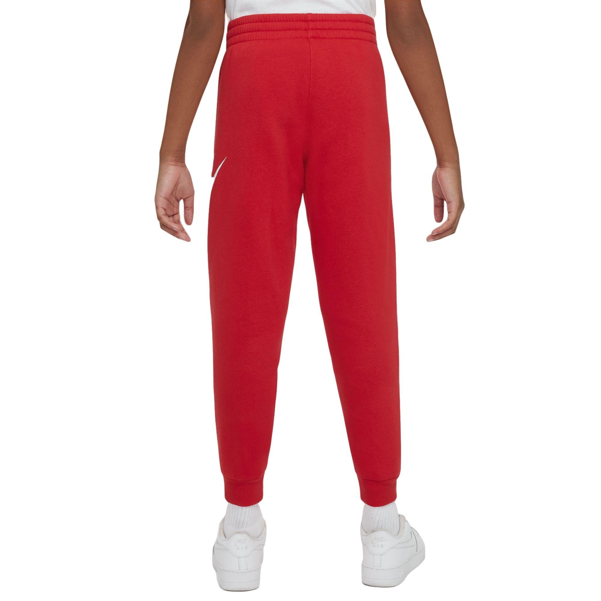 Nike Sportswear Club Fleece Big Kids' Red/White Joggers