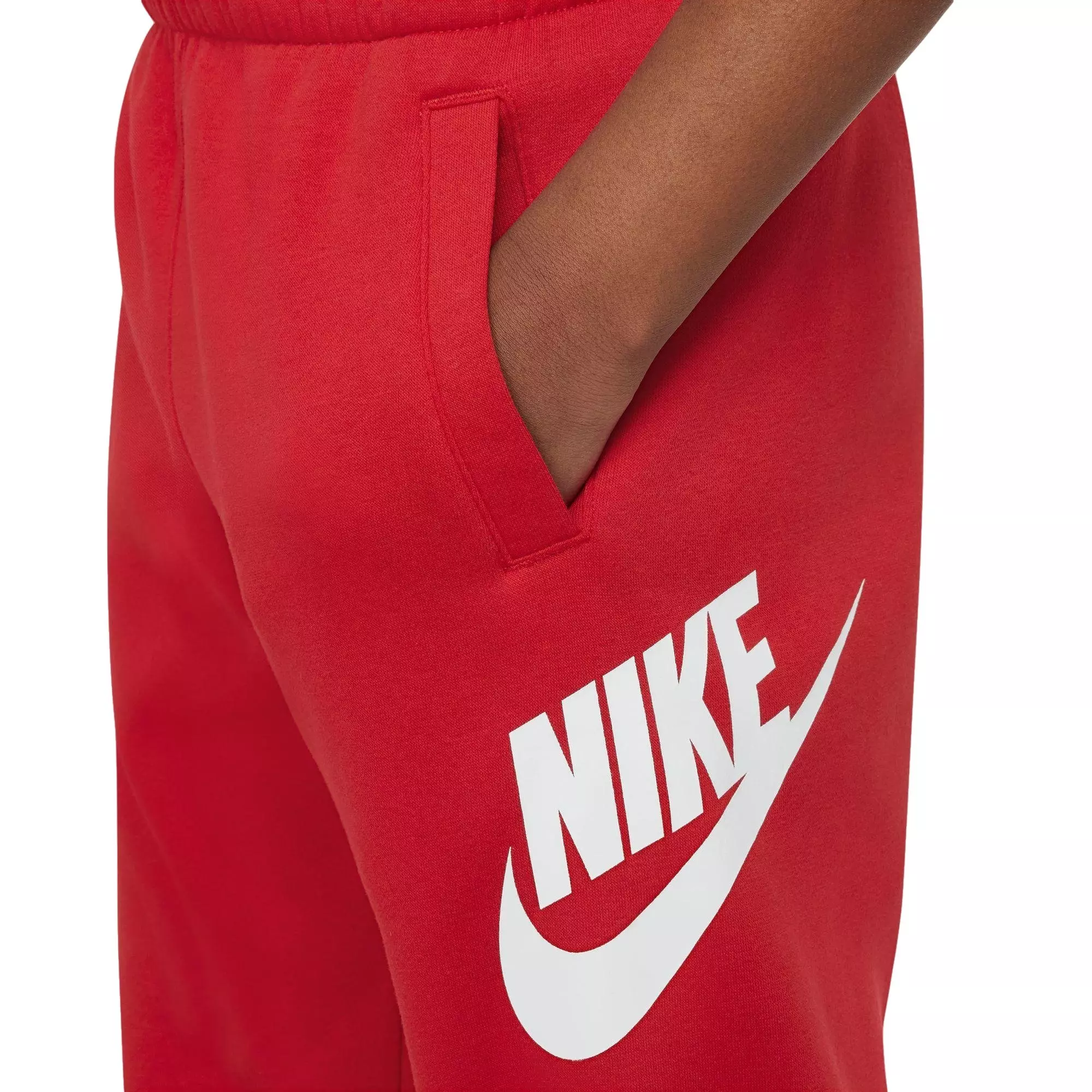 Nike Big Kids' Sportswear Club Fleece Joggers-Red/White - RED/WHITE