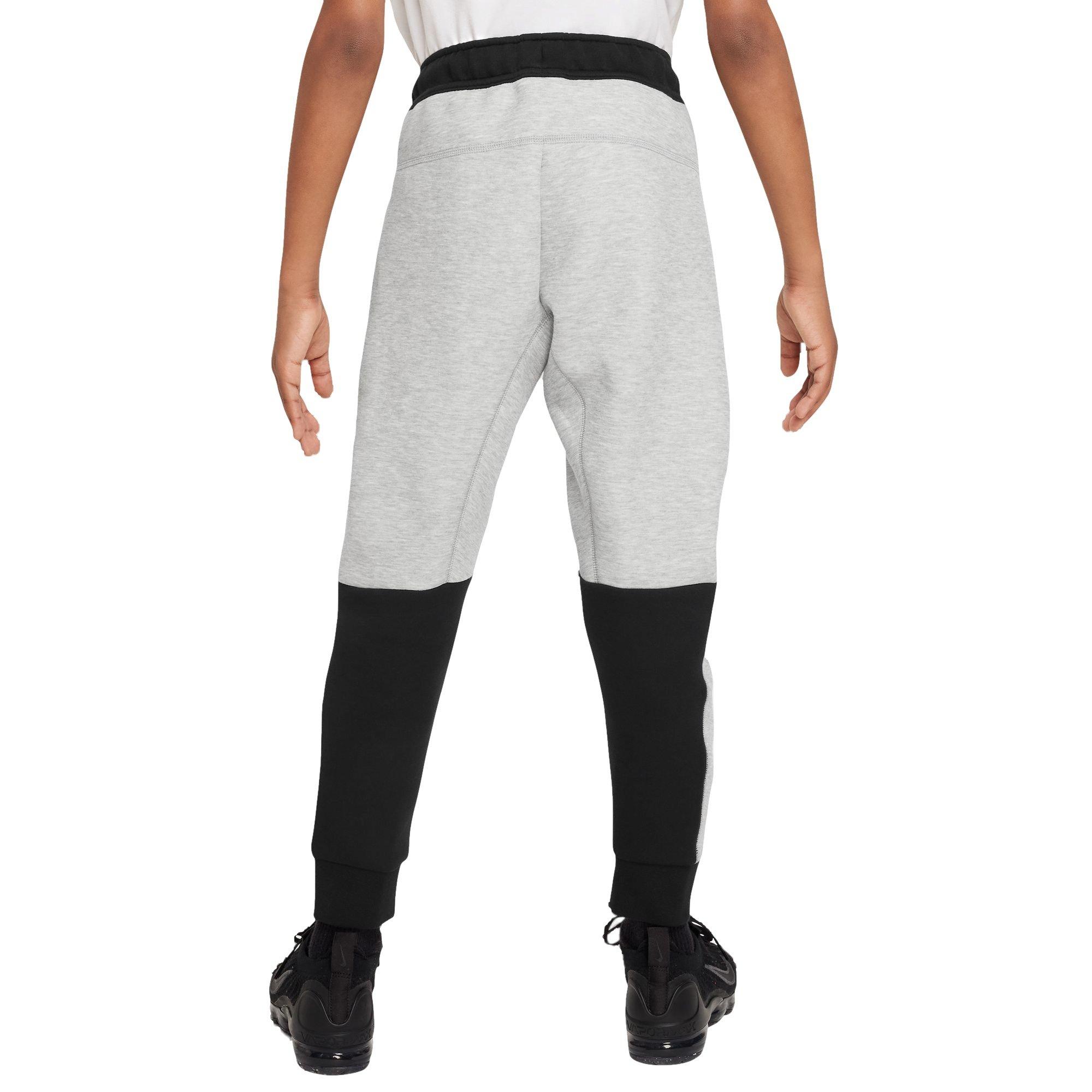 Nike Big Boys' Sportswear Tech Fleece Pants-Grey/Black/White - GREY/BLACK/WHITE Thumbnail View 2