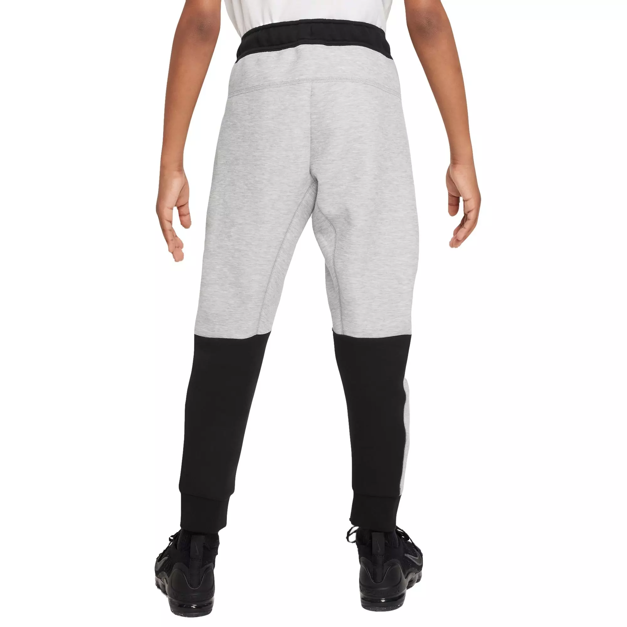 Nike Big Boys' Sportswear Tech Fleece Pants-Grey/Black/White - GREY/BLACK/WHITE