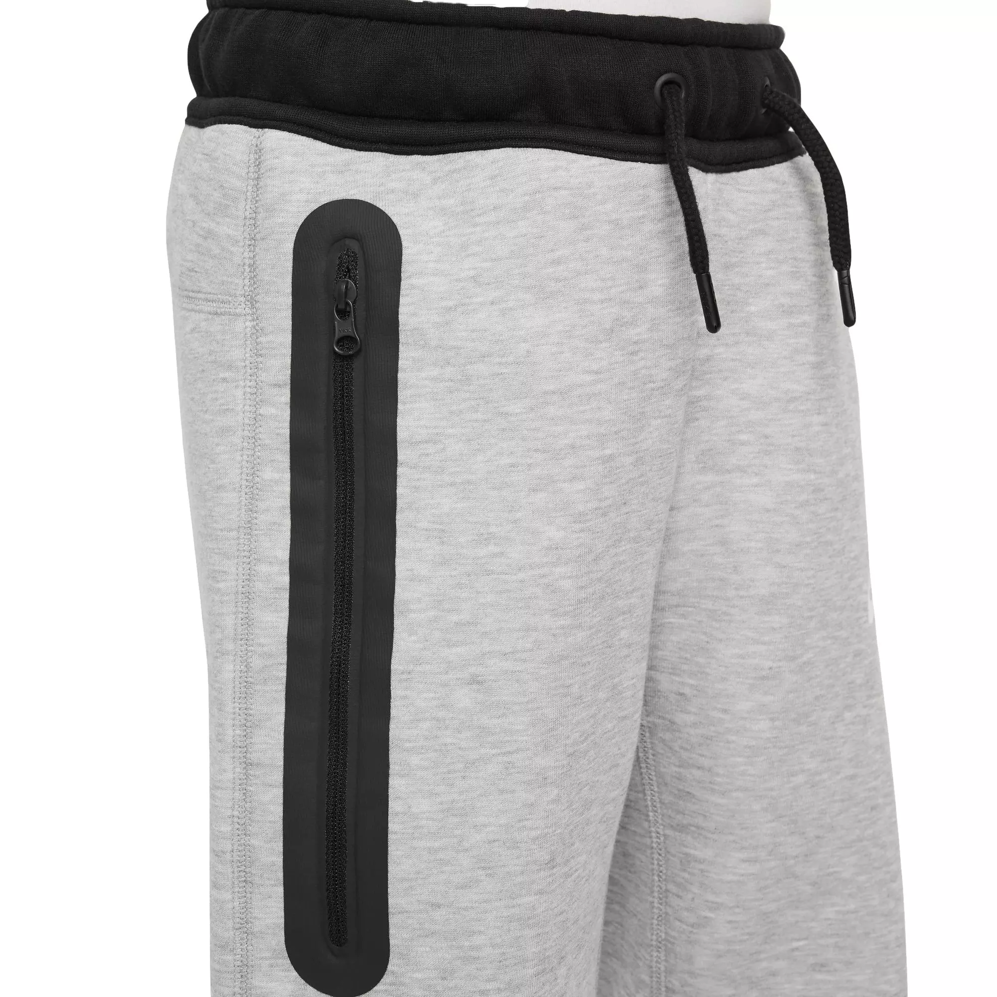 Nike Big Boys' Sportswear Tech Fleece Pants-Grey/Black/White - GREY/BLACK/WHITE