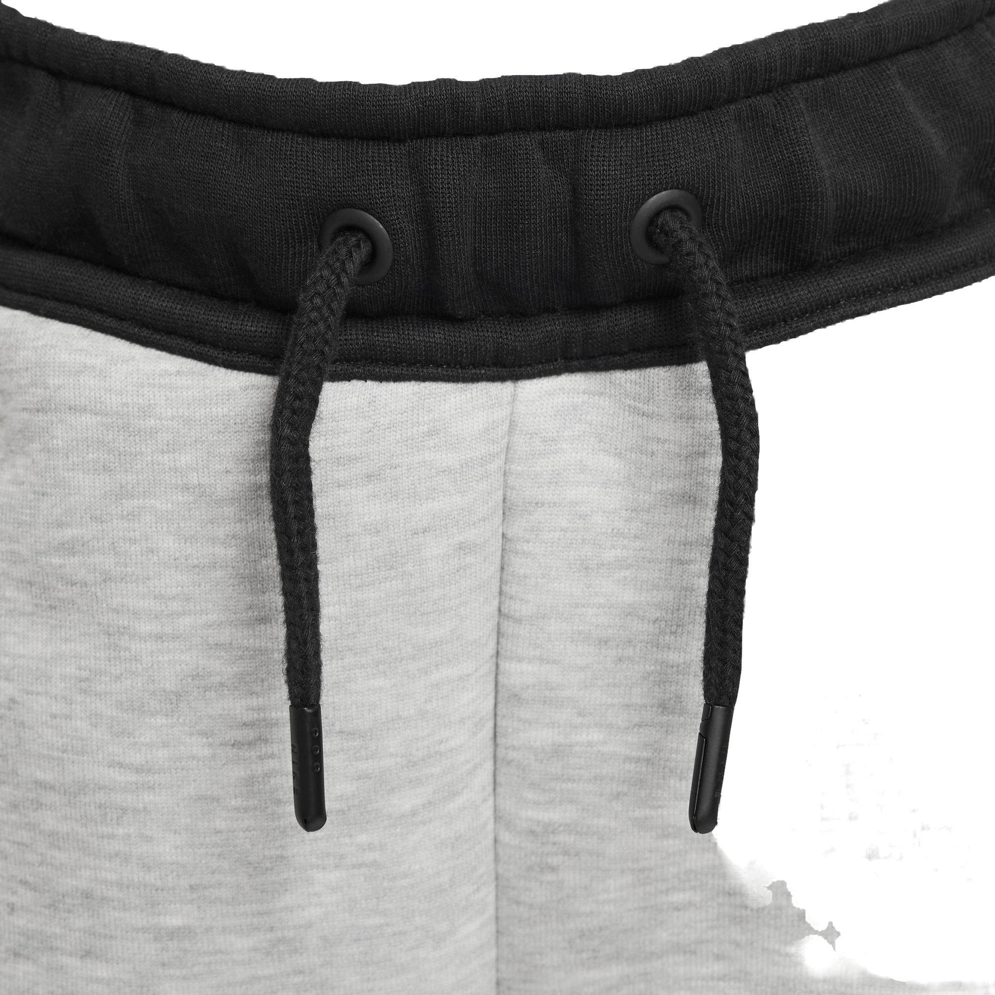 Nike Big Boys' Sportswear Tech Fleece Pants-Grey/Black/White - GREY/BLACK/WHITE Thumbnail View 5