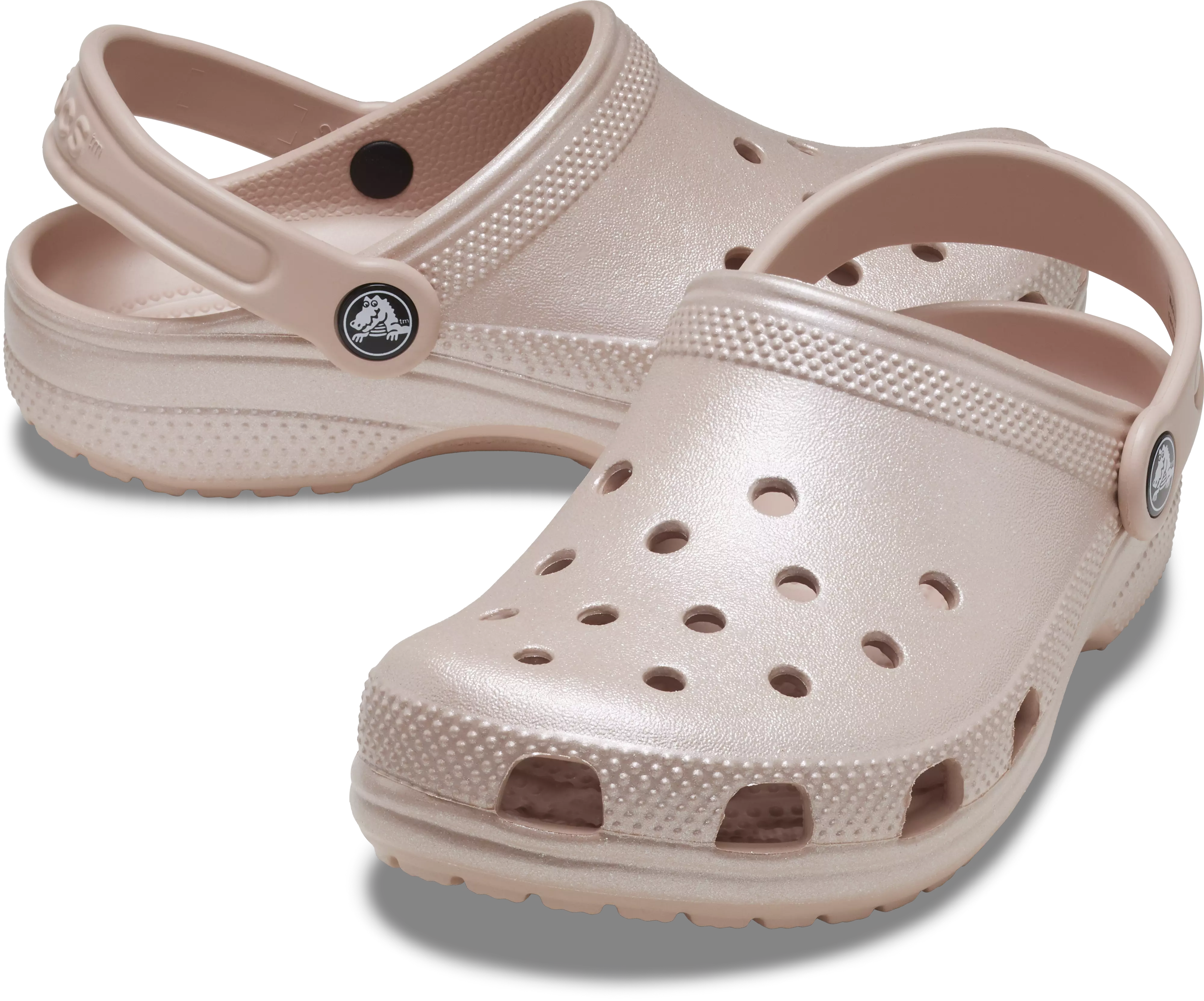 Crocs Classic "Shimmer" Grade School Girls' Clog - PINK