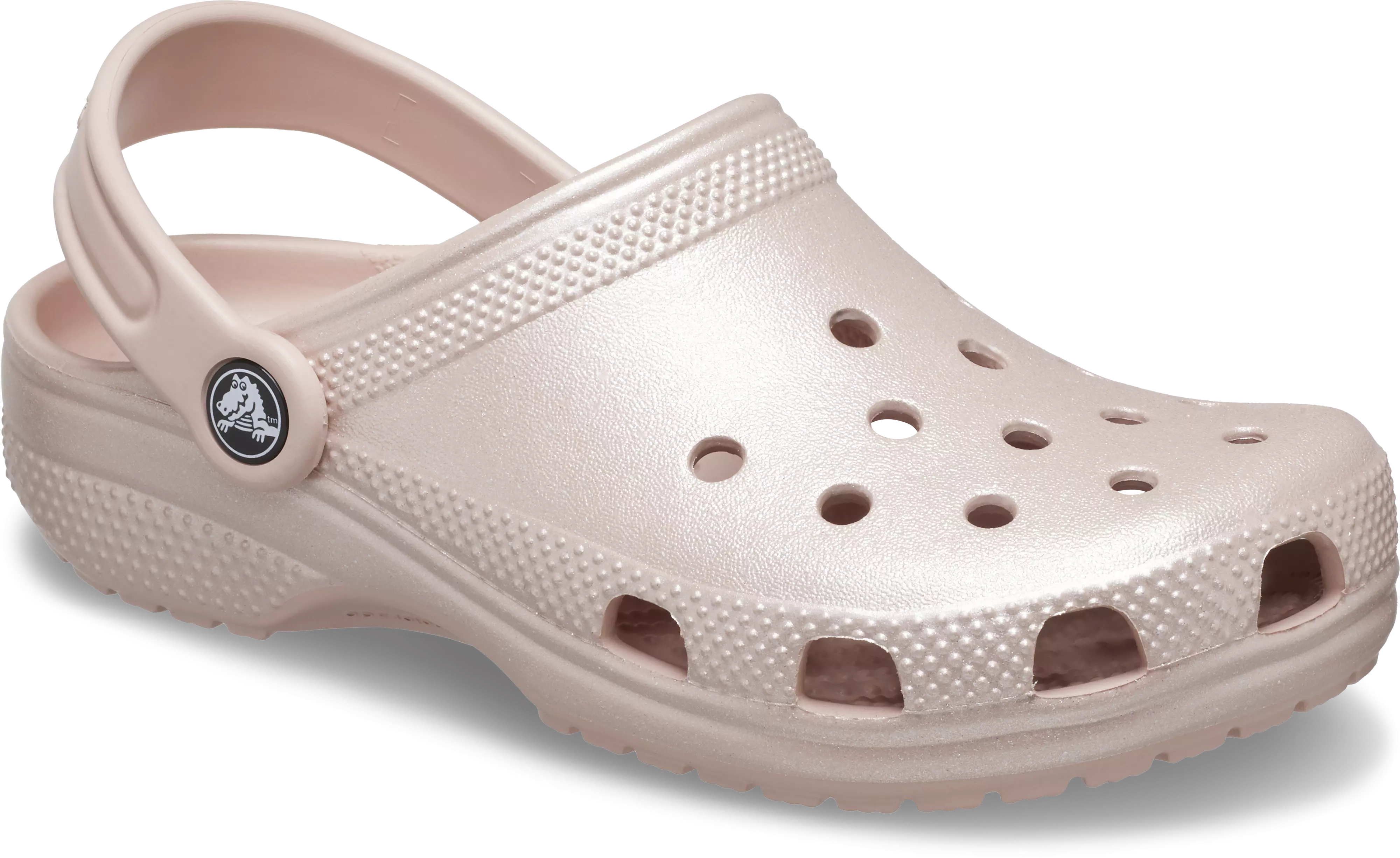 Crocs Classic "Shimmer" Grade School Girls' Clog - PINK