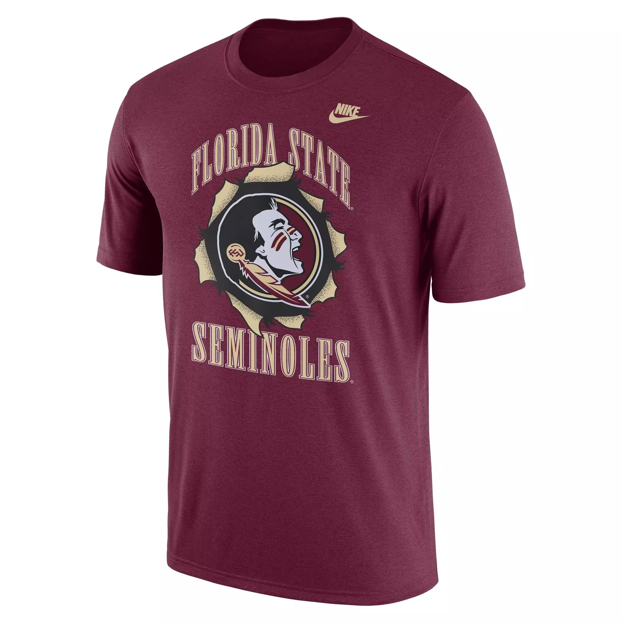 Nike Men's Florida State Seminoles Back 2 School Short Sleeve Tee - MAROON