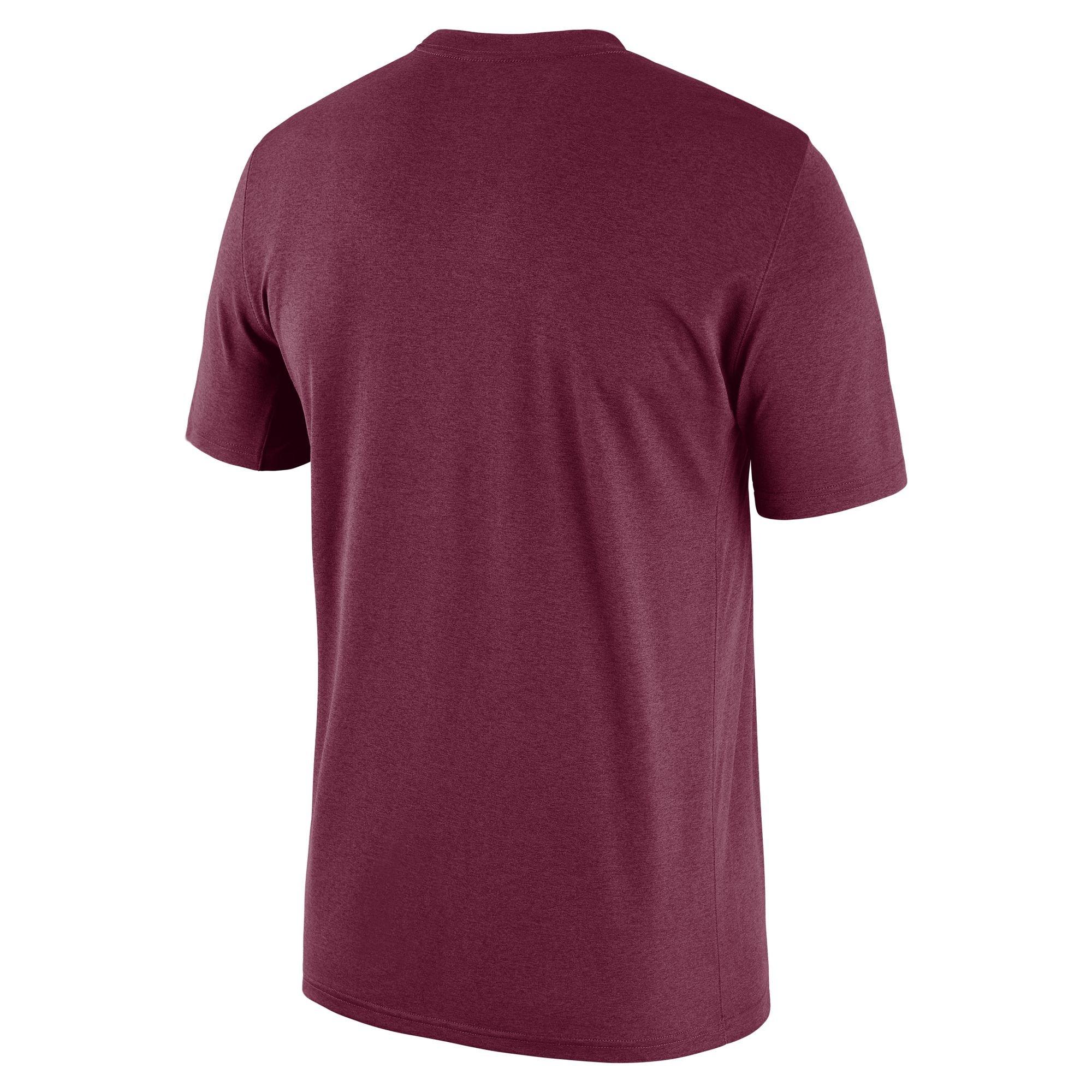 Nike Men's Florida State Seminoles Back 2 School Short Sleeve Tee - MAROON Thumbnail View 2