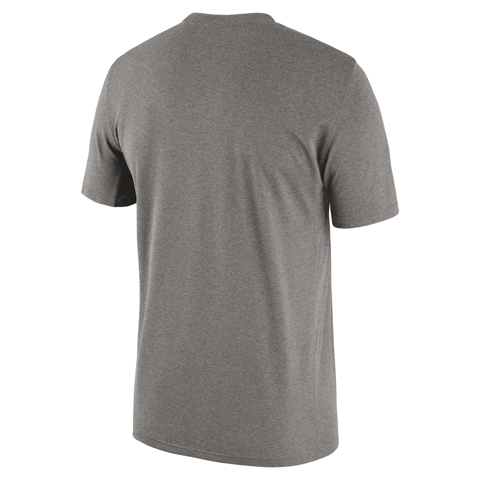 Nike Men's Florida State Seminoles Authentic Short Sleeve Top - HEATHER/GREY Thumbnail View 2