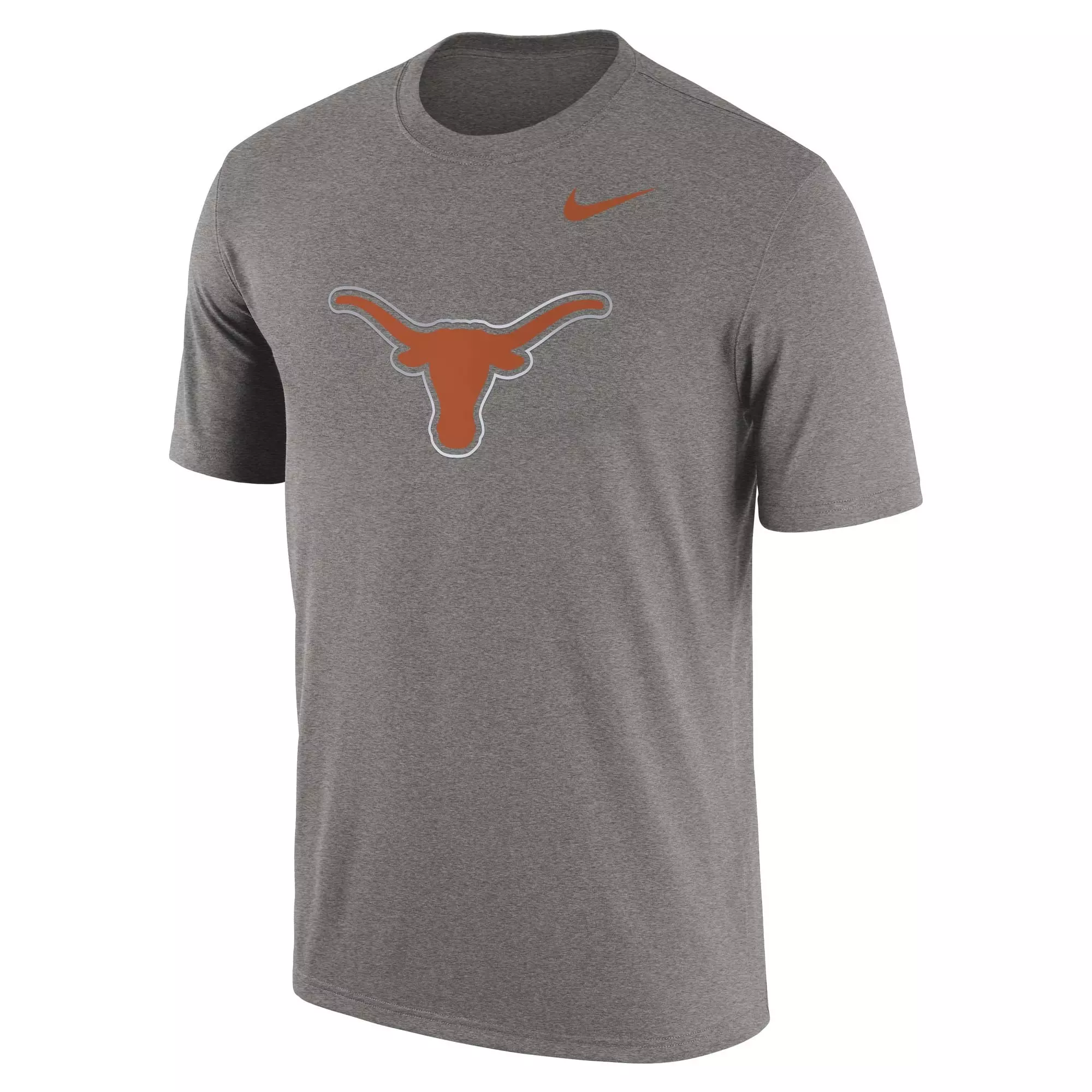 Nike Men's Texas Longhorns Authentic Short Sleeve Top - HEATHER/GREY