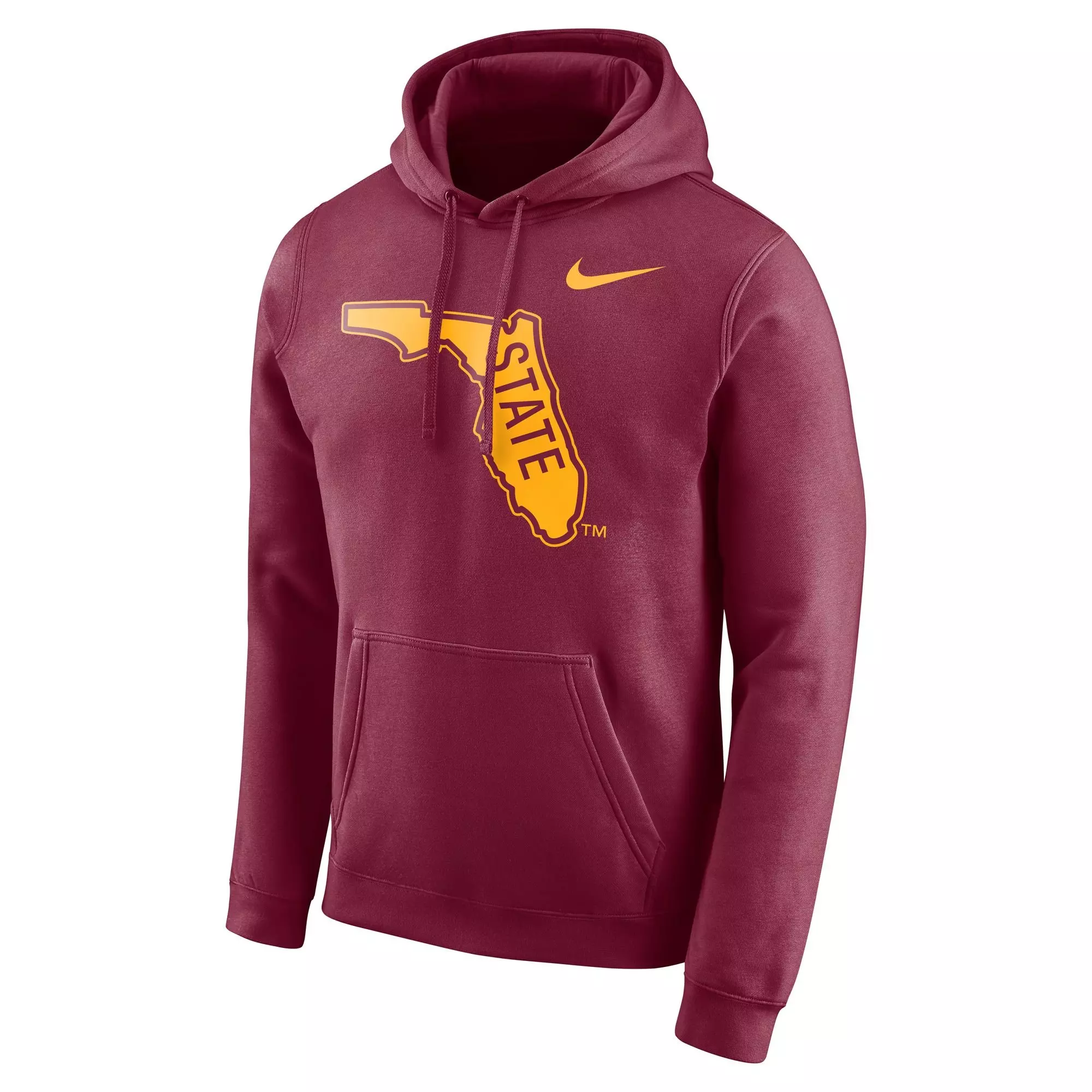 Nike Men's Florida State Seminoles Club Fleece Pullover Hoodie - MAROON