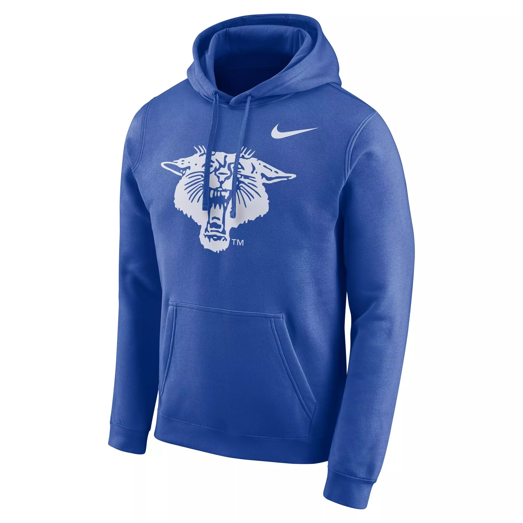 Nike Men's Kentucky Wildcats Club Fleece Pullover Hoodie - BLUE