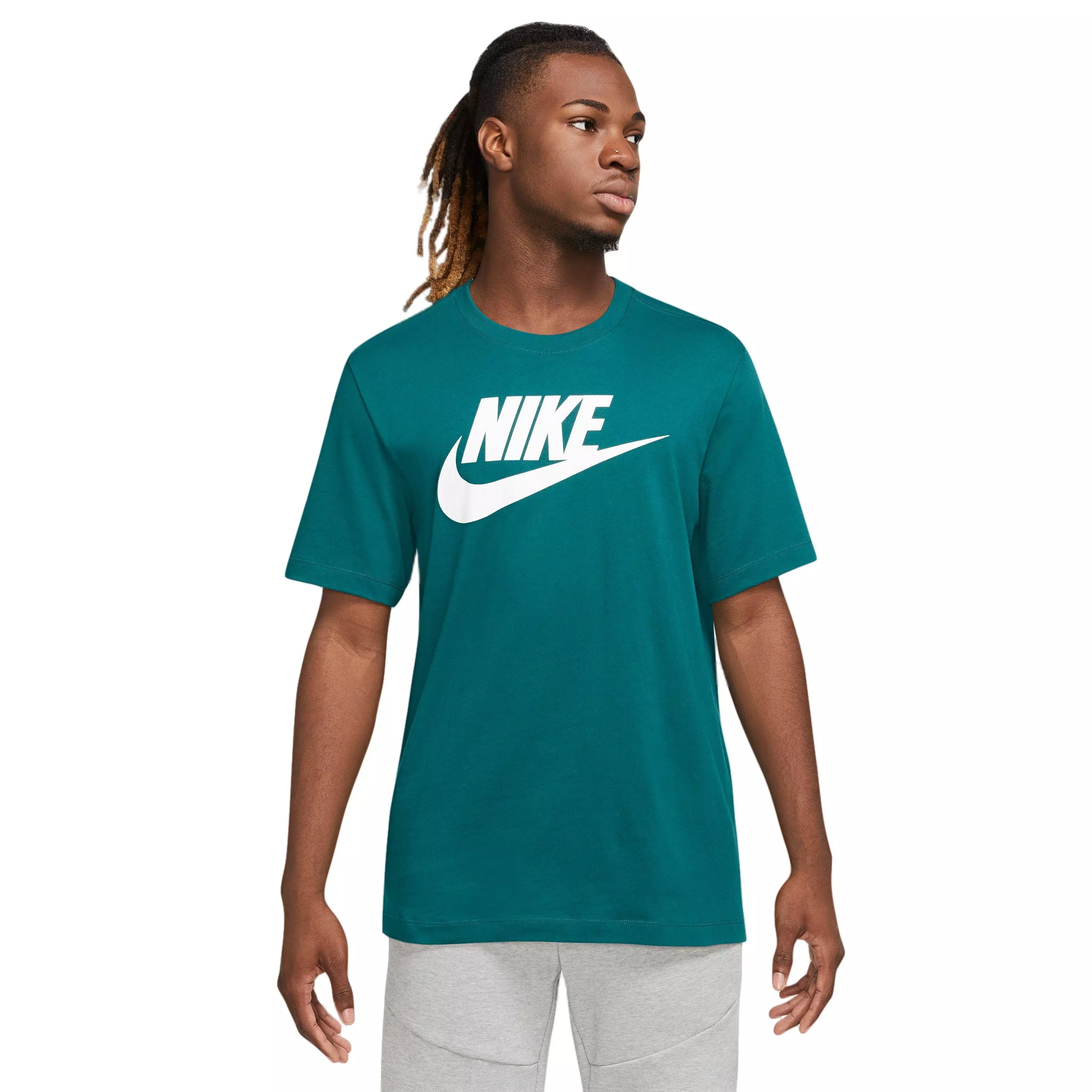 Nike Men's Sportswear Icon Futura Tee-Teal - TEAL