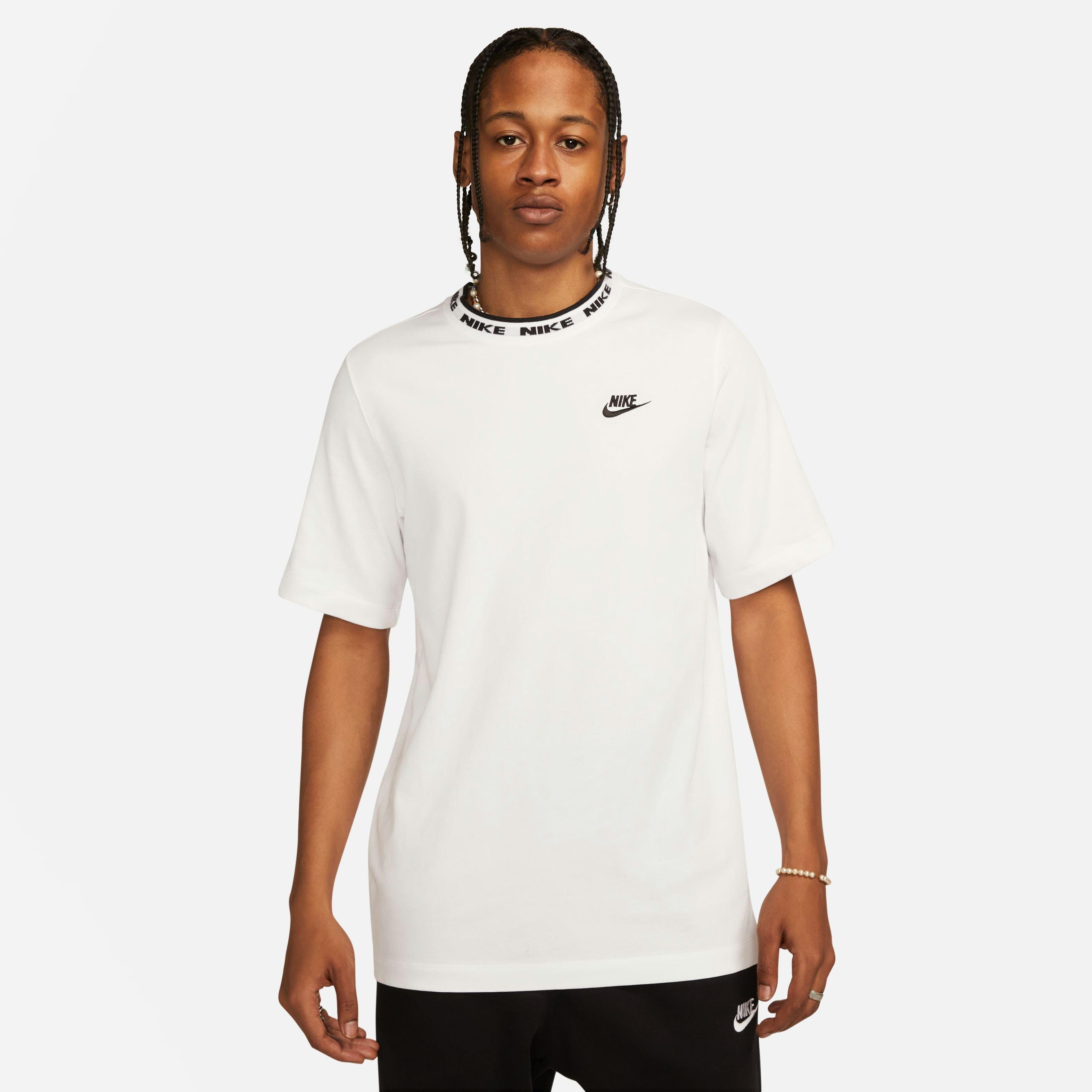 Nike Men's Club LBR Tee - White - WHITE Thumbnail View 3