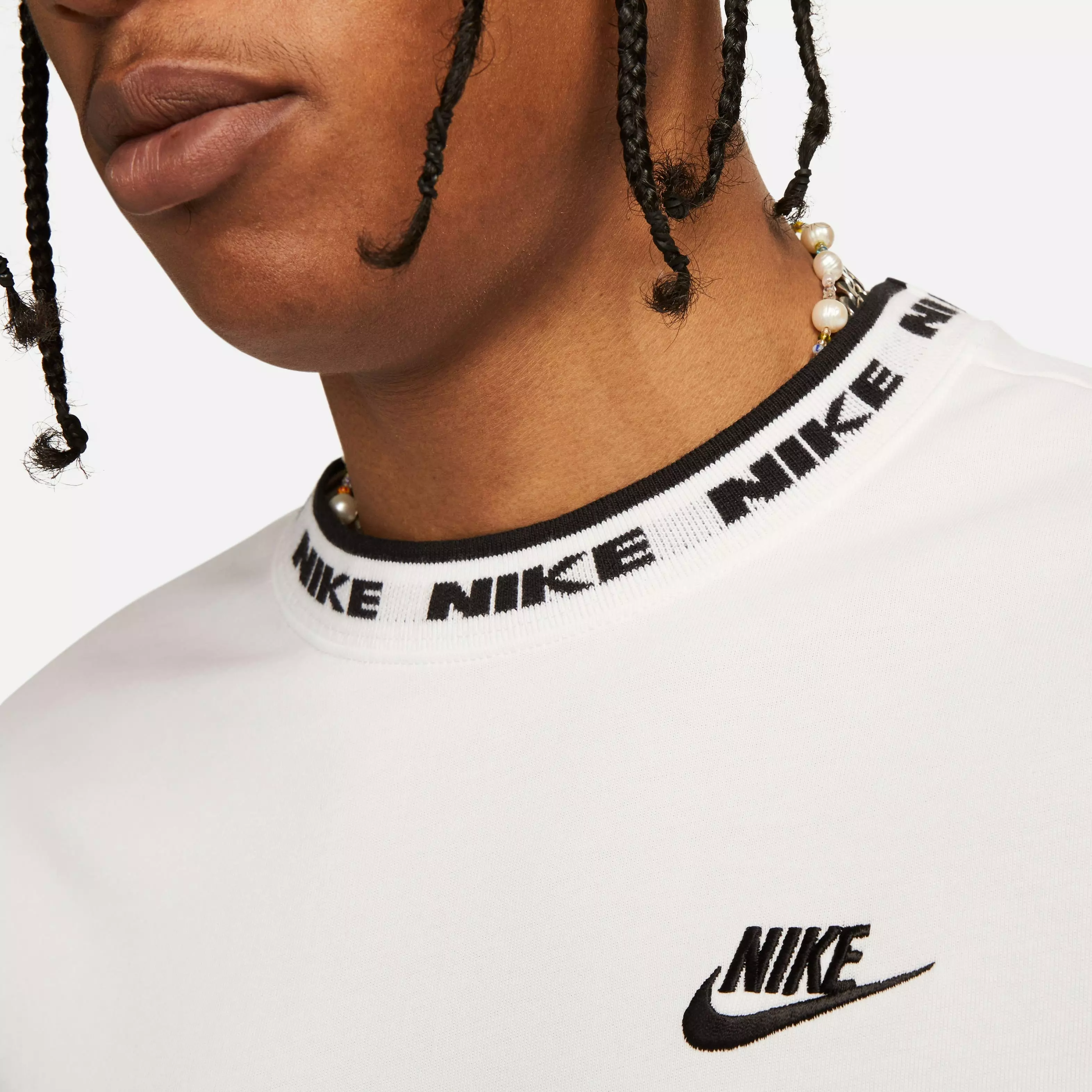 Nike Men's Club LBR Tee - White - WHITE