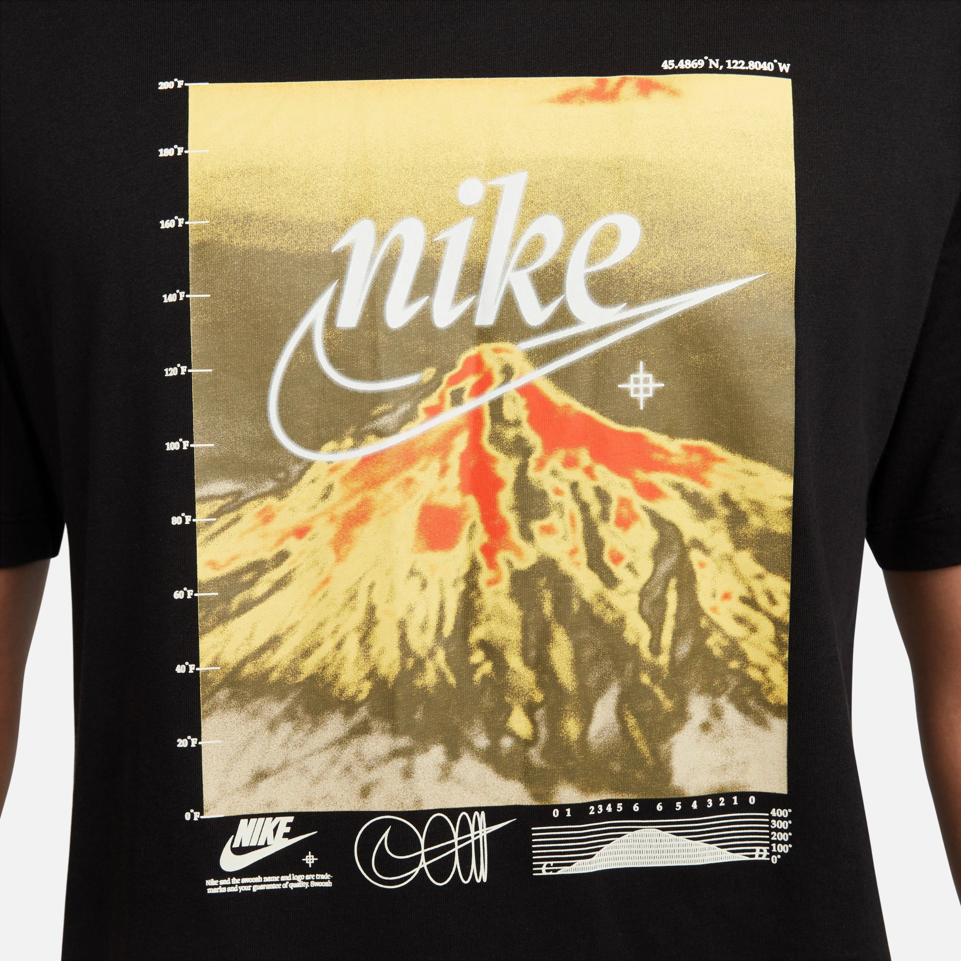 Nike Men's Mountain Photo Tee - Black - BLACK Thumbnail View 5
