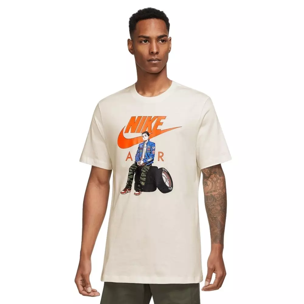 Nike Men's Sportswear Aname Tire Tee - Ivory - IVORY