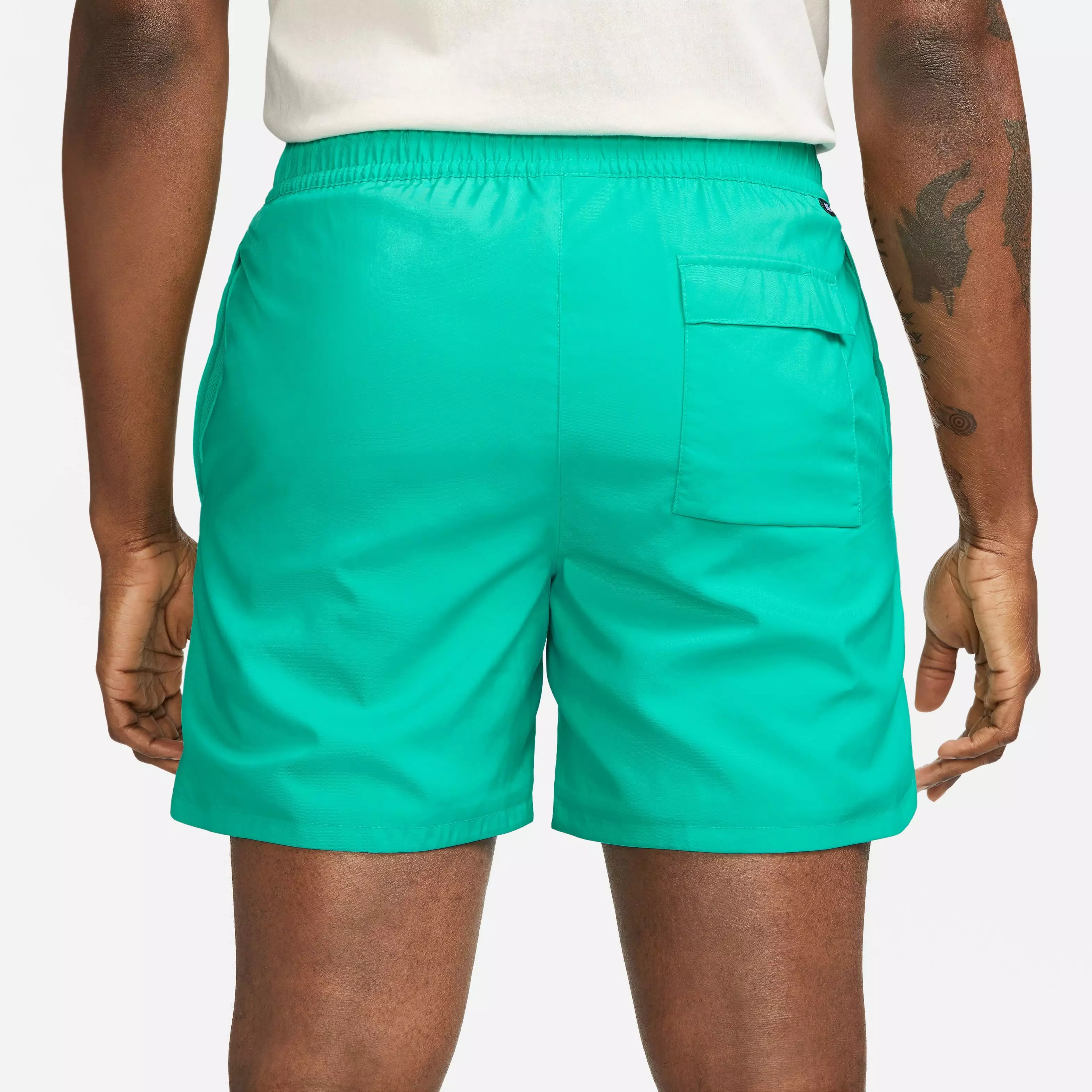 Nike Men's Sportswear Sport Essentials Woven Lined Flow Shorts-Jade - JADE